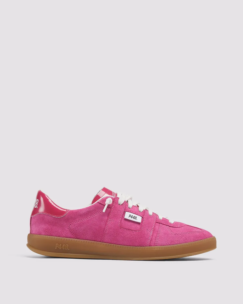p448-monza-patent-punch-damen-low-top-sneaker-pink image 1