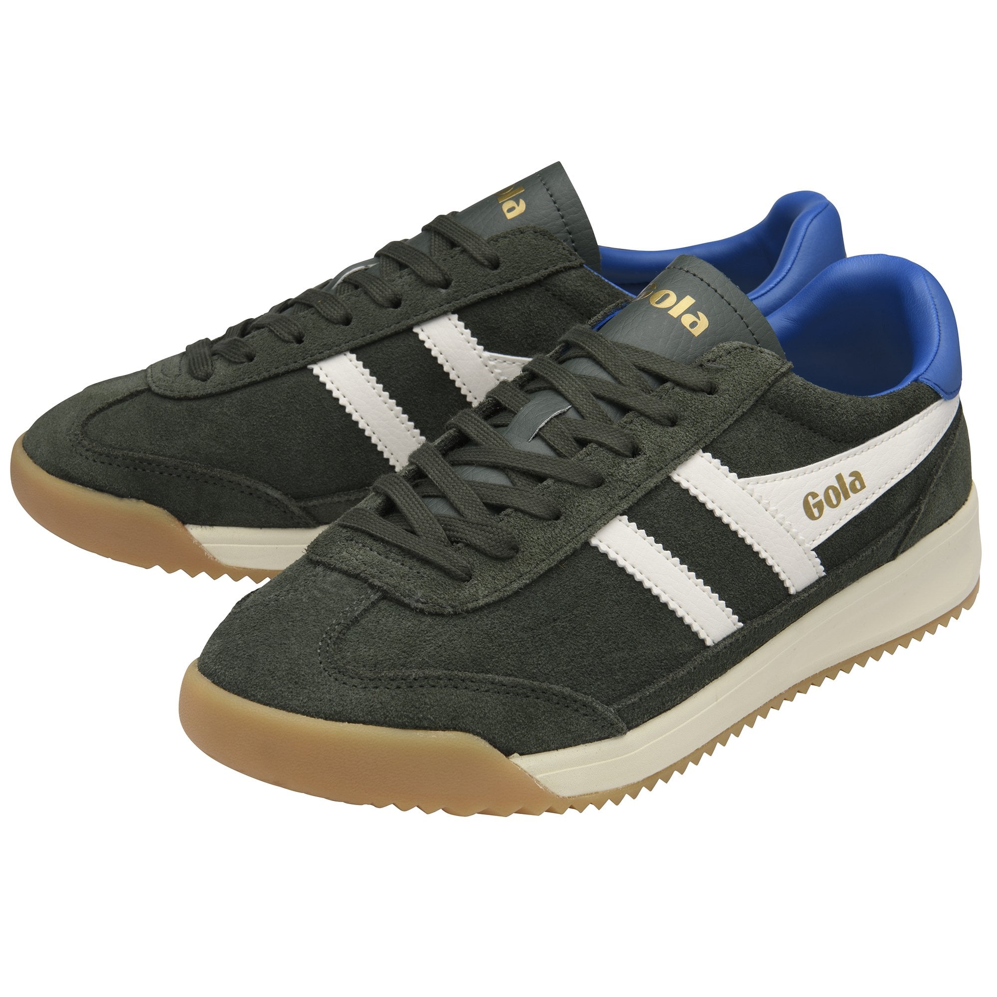 gola-tornado-88-herren-sneaker-dunkelkhaki-creme-marineblau image 3