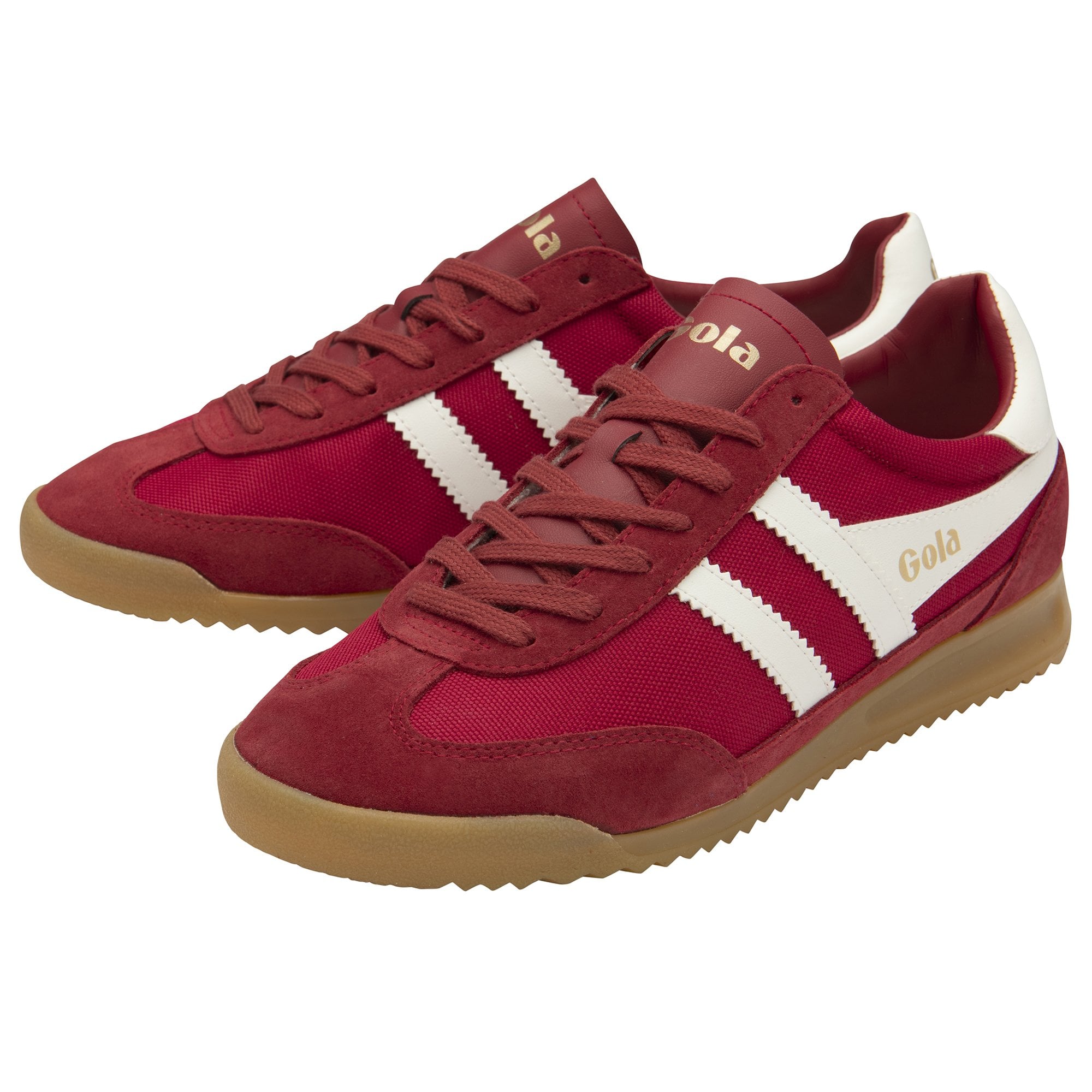gola-tornado-sneaker-f-r-herren-deep-red-nylon-wildleder-terrace image 3