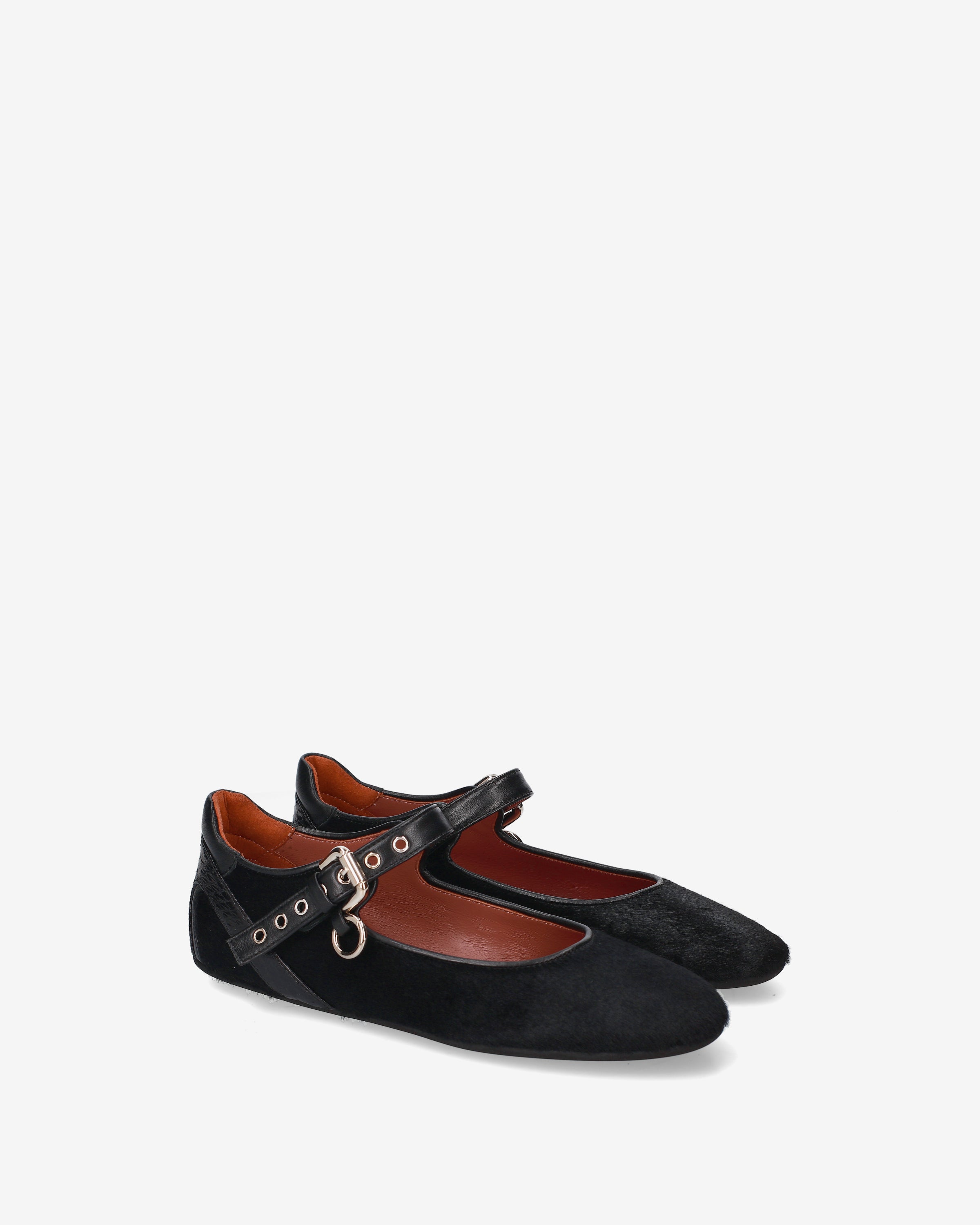premiata-mary-jane-ballerina-damen-schwarz-cavallino-elaphe-schnalle image 2