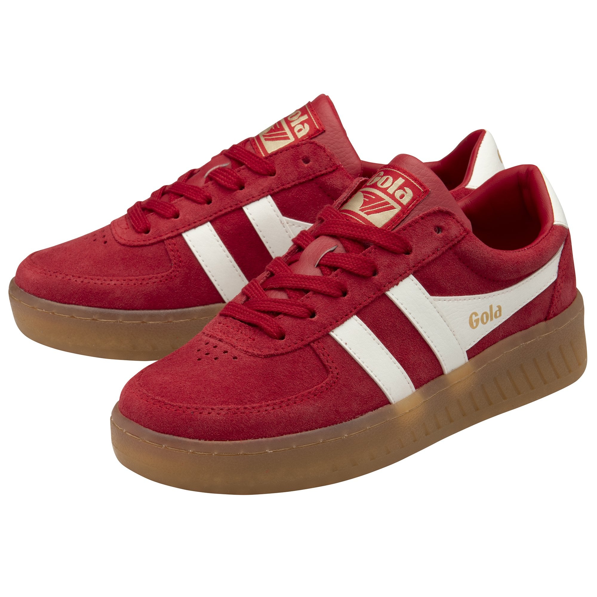 gola-grandslam-suede-damen-sneaker-rot-off-white image 3