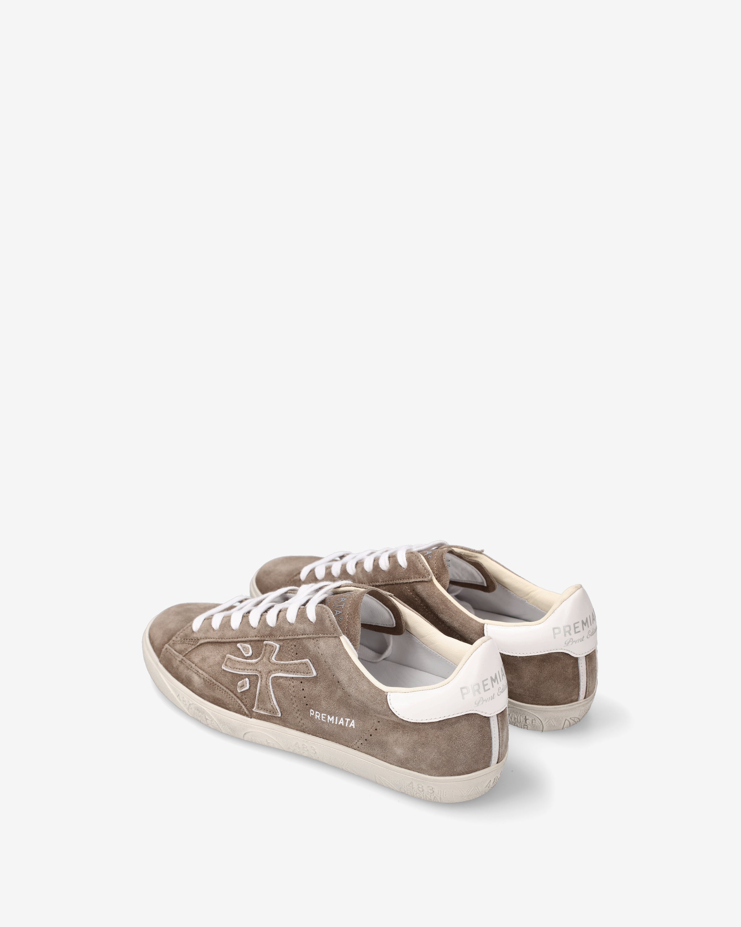 premiata-steven-6221-sneaker-beige-suede-mit-stickerei image 5