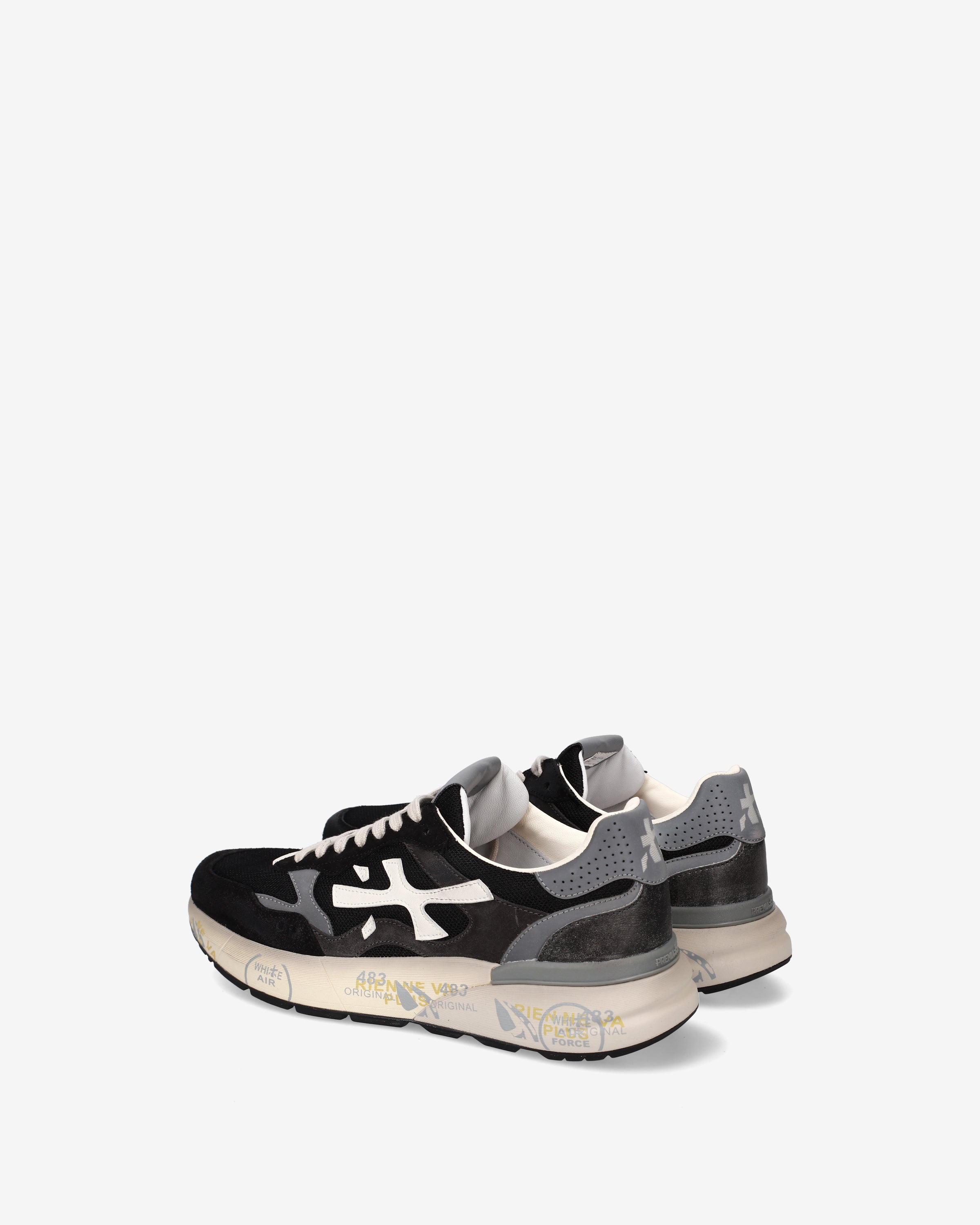 premiata-mick-0-1-8119-sneaker-schwarz-grau-herren image 5