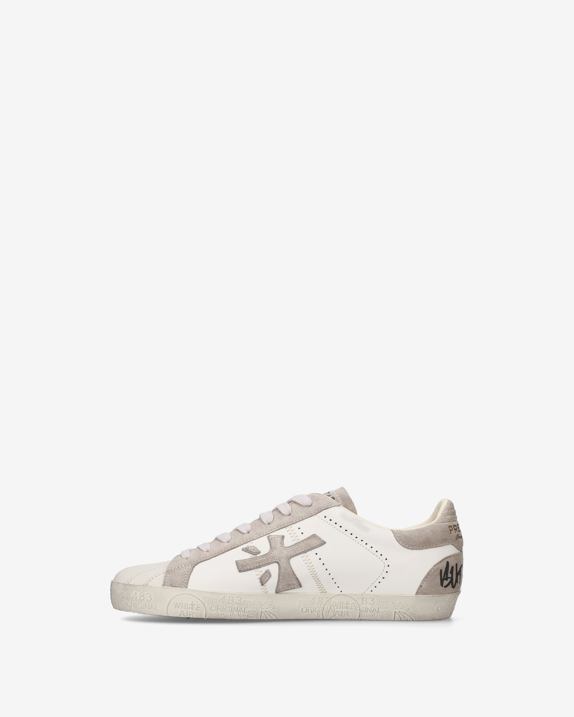 premiata-steven-8480-herren-sneaker-leder-suede-creme-beige image 3