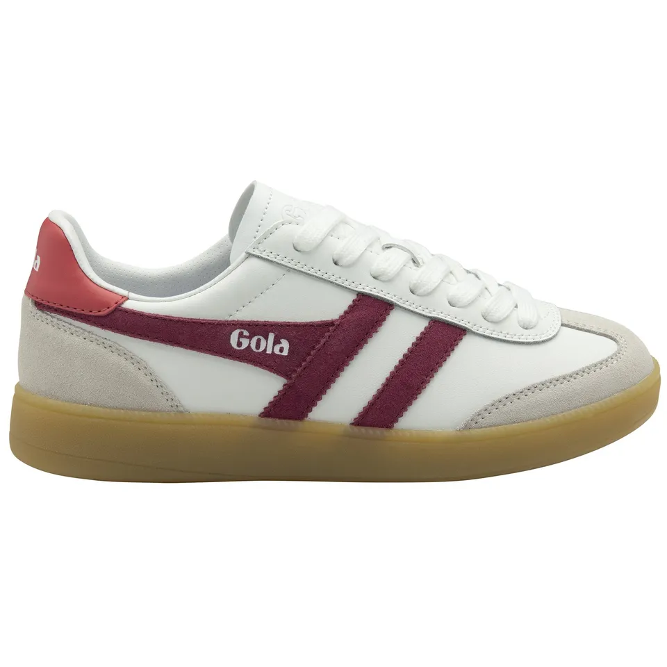 gola-viper-damen-sneaker-aus-leder-wei-kirschrot-koralle image 1