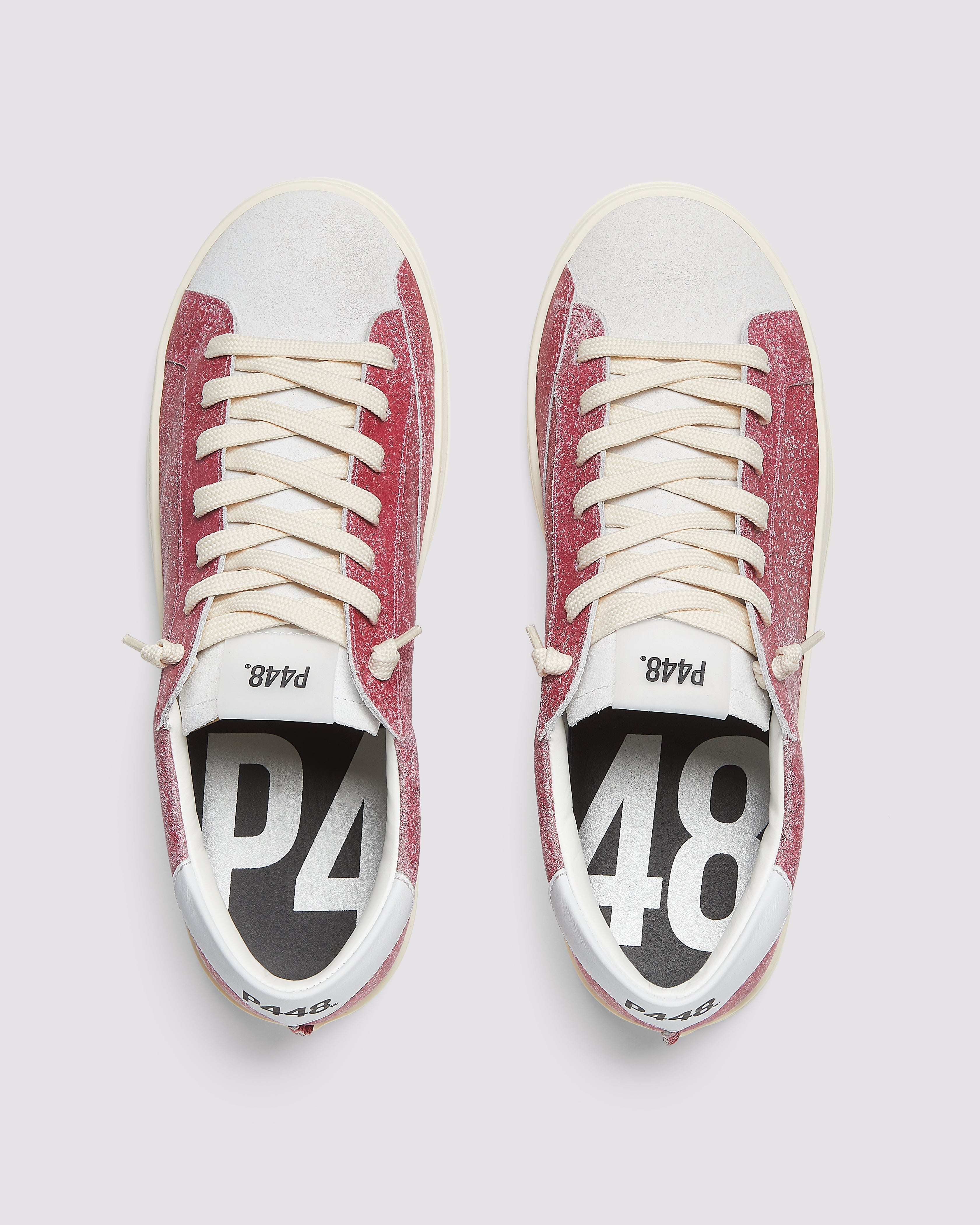 p448-john-deco-low-top-sneaker-burgundy-damen image 2