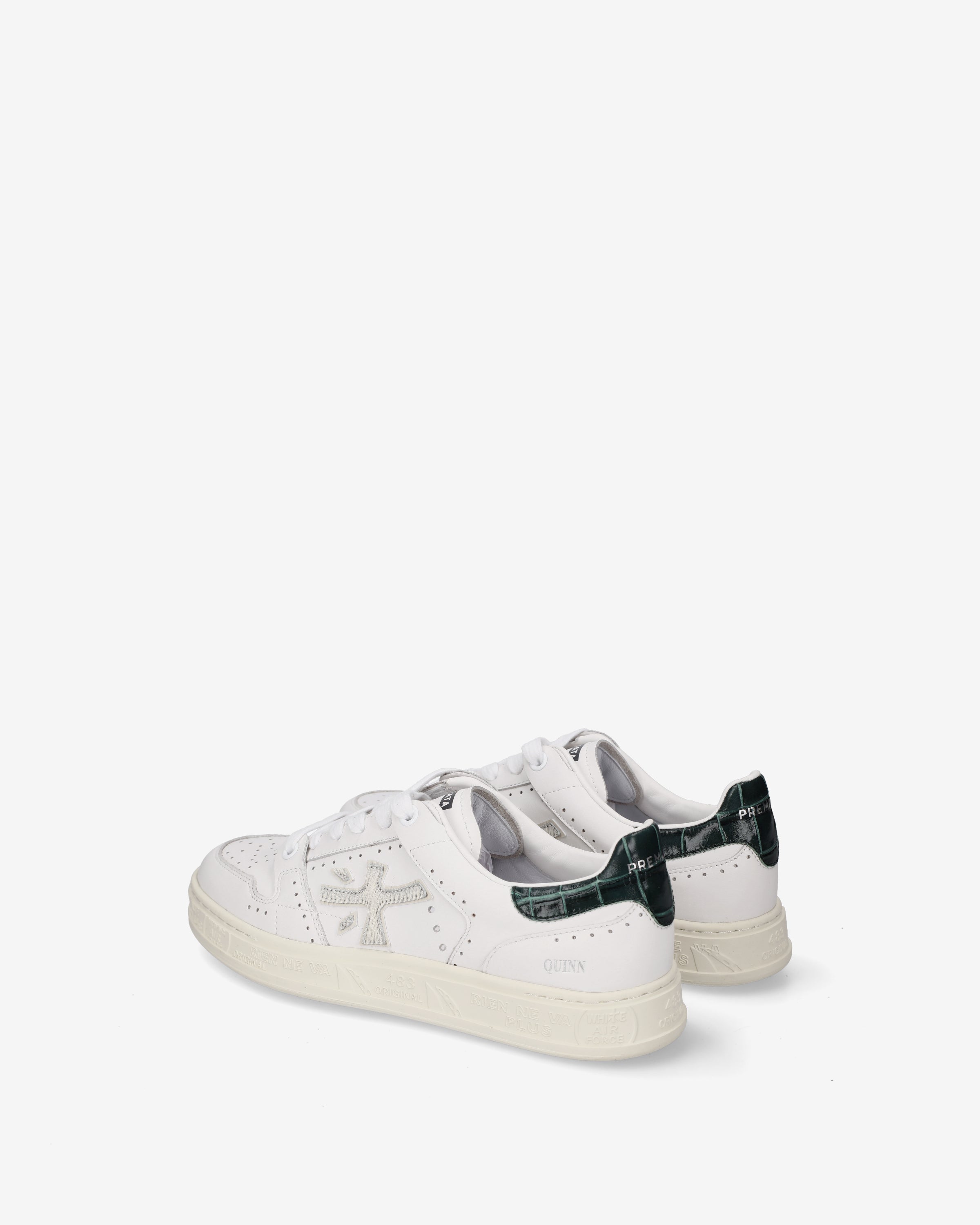premiata-quinnd-8641-damen-leder-sneaker-creme-gr-n image 5