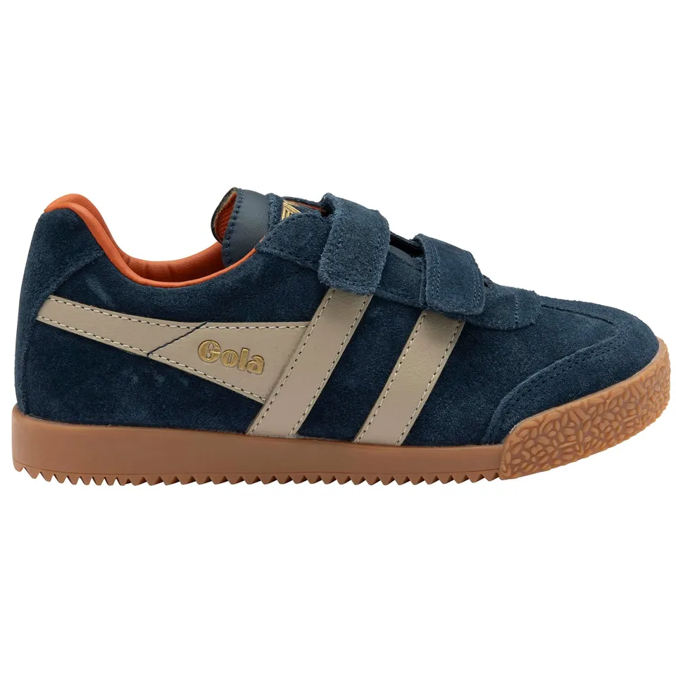 gola-harrier-strap-kinder-sneaker-wildleder-marineblau image 1