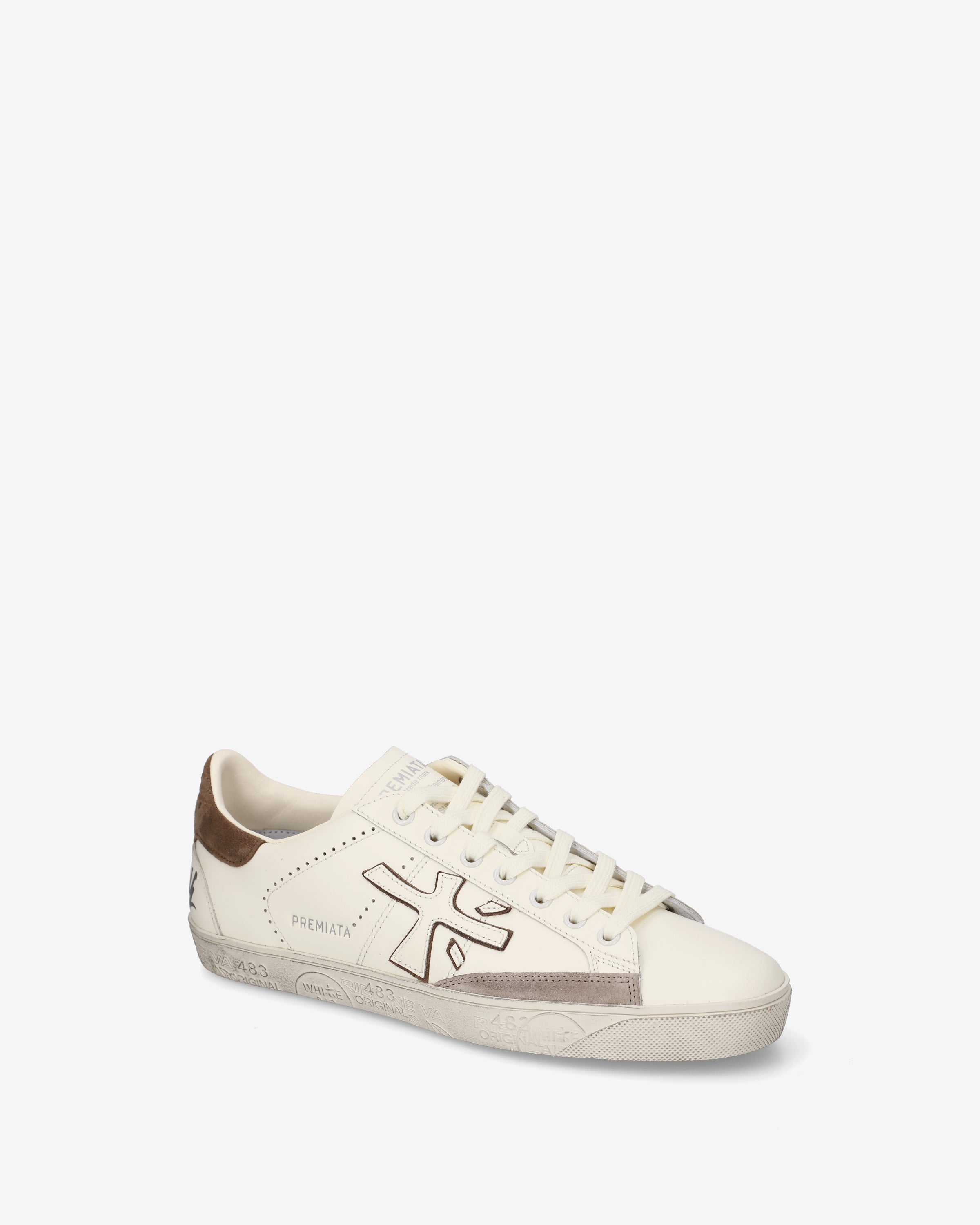 premiata-steven-8476-herren-sneaker-panna-wei-leder-suede-tortora image 4