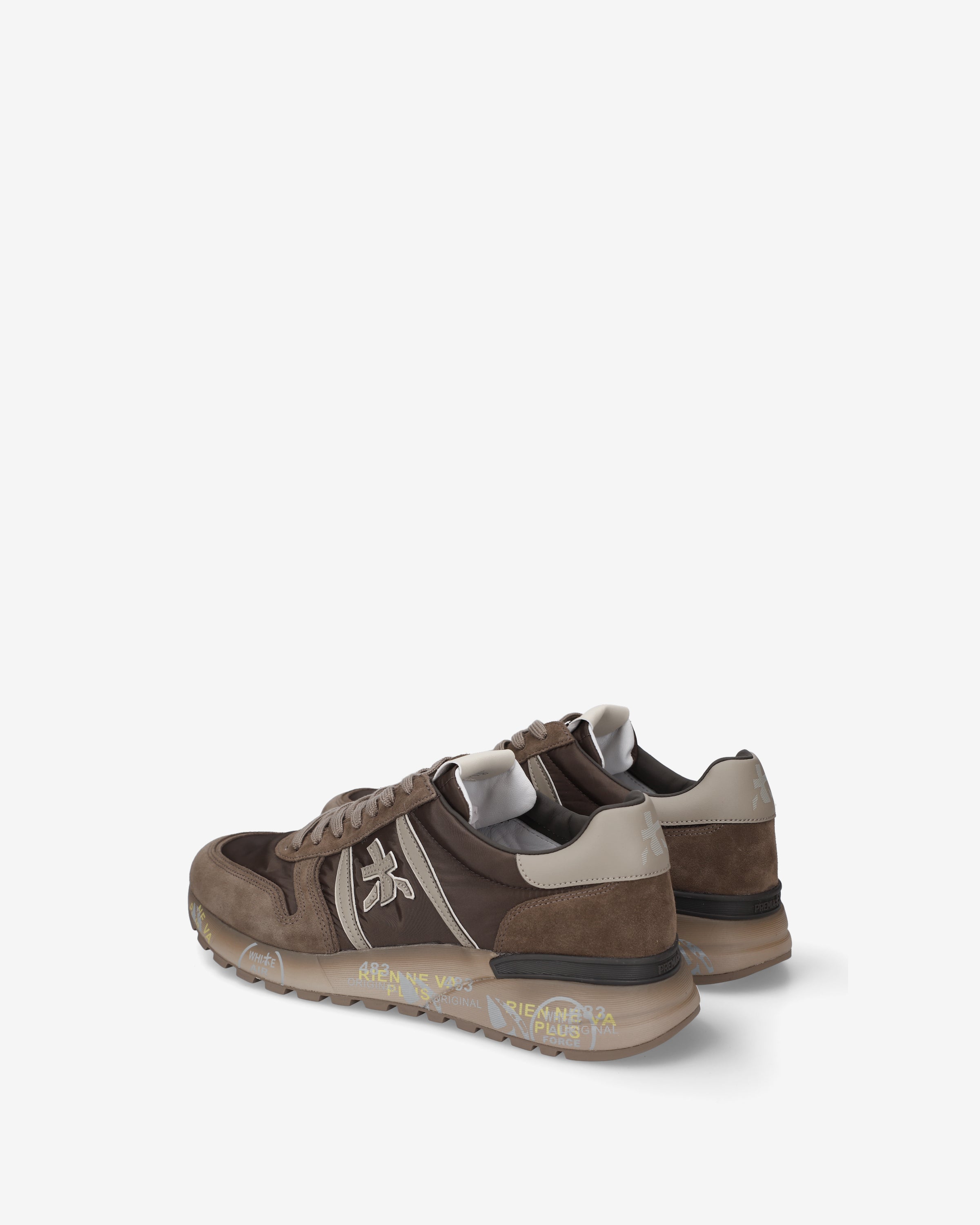 premiata-lander-8410-sneaker-braun-nylon-suede image 5