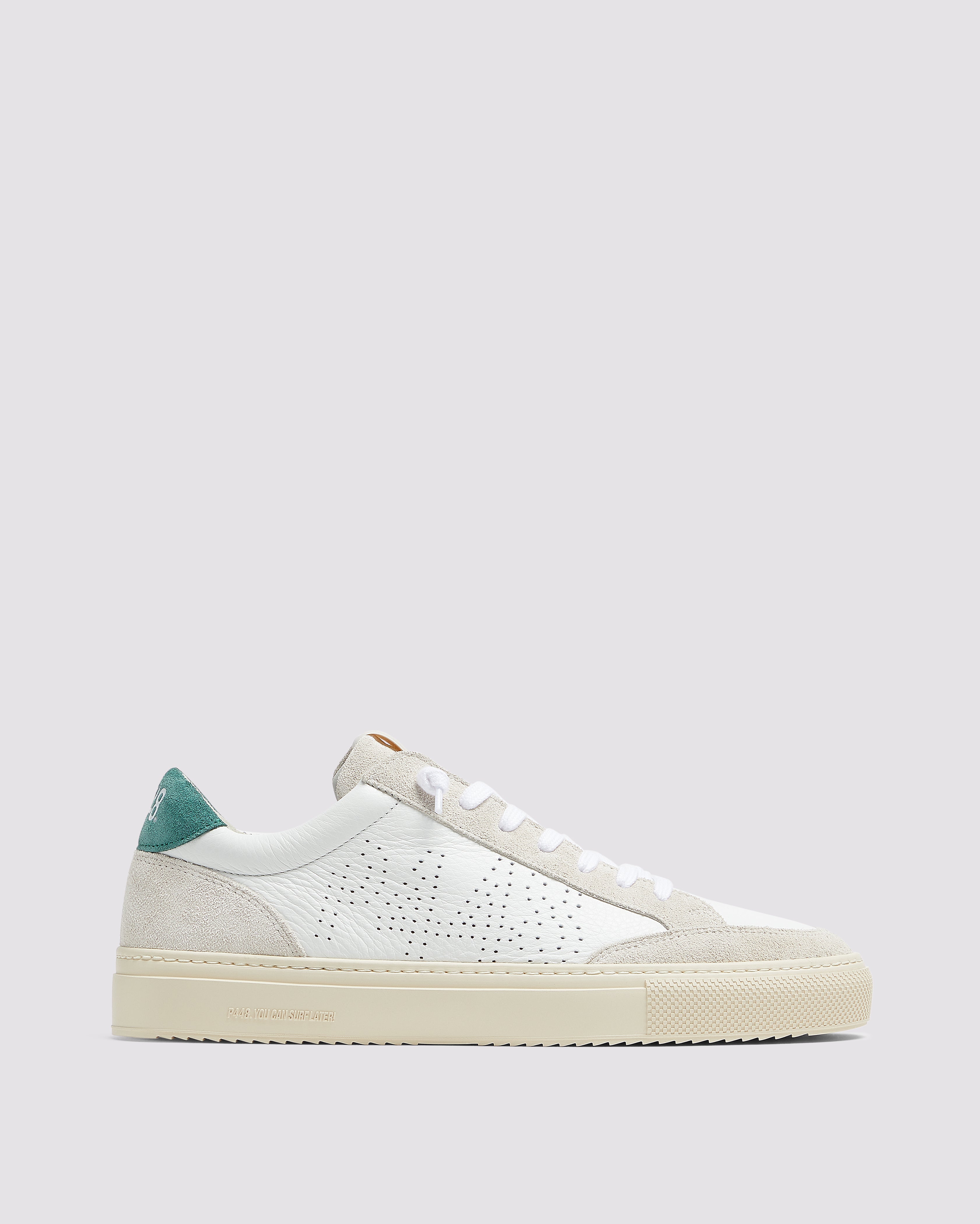 p448-soho-forest-herren-sneaker-wei-dunkelgr-n-leder-wildleder image 1