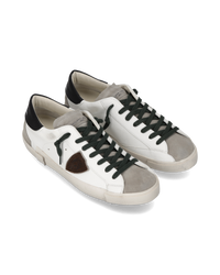 philippe-model-prsx-sneaker-herren-wei-schwarz-grau image 4
