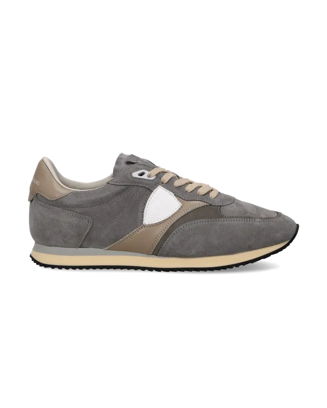 philippe-model-blville-herren-sneaker-grau-taupe-schlamm image 1