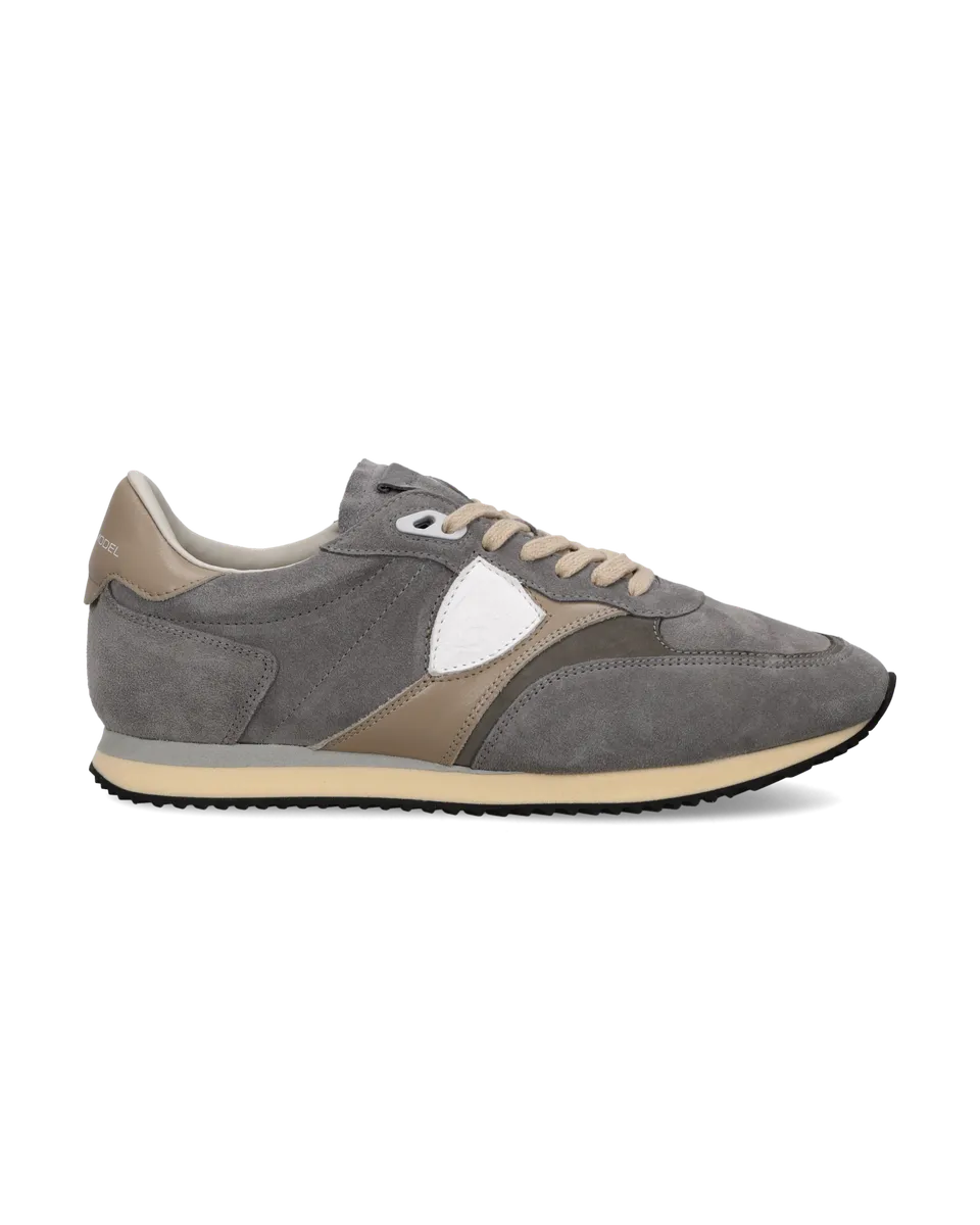 philippe-model-blville-herren-sneaker-grau-taupe-schlamm image 1