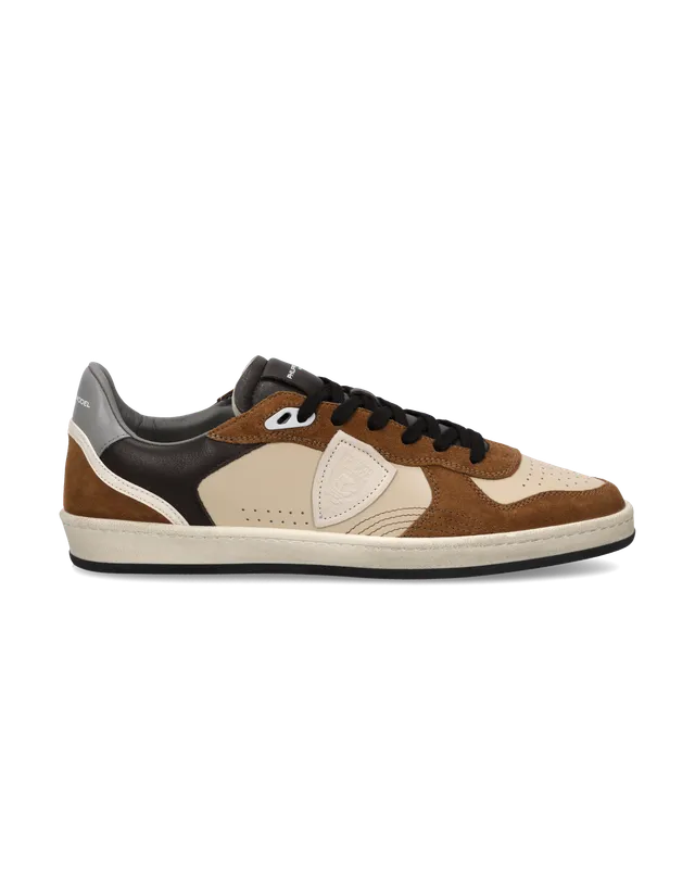 philippe-model-pgal-herren-sneaker-beige-cognac-grau image 1