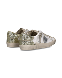 philippe-model-prsx-damen-sneaker-wei-gold-pailletten image 2