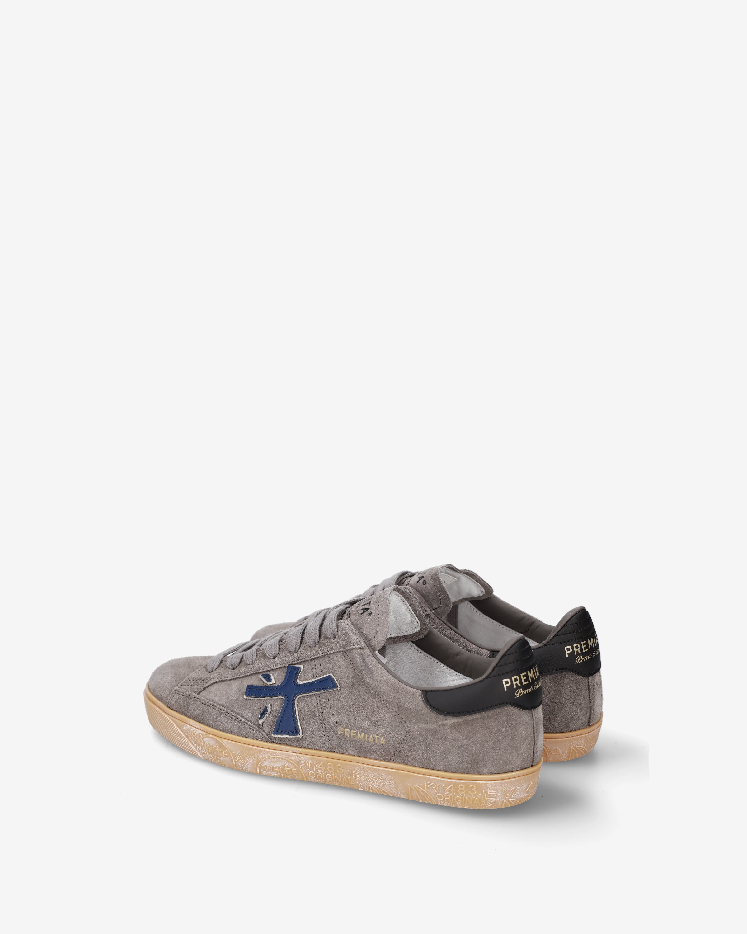 premiata-steven-8475-herren-sneaker-grau-navy image 5