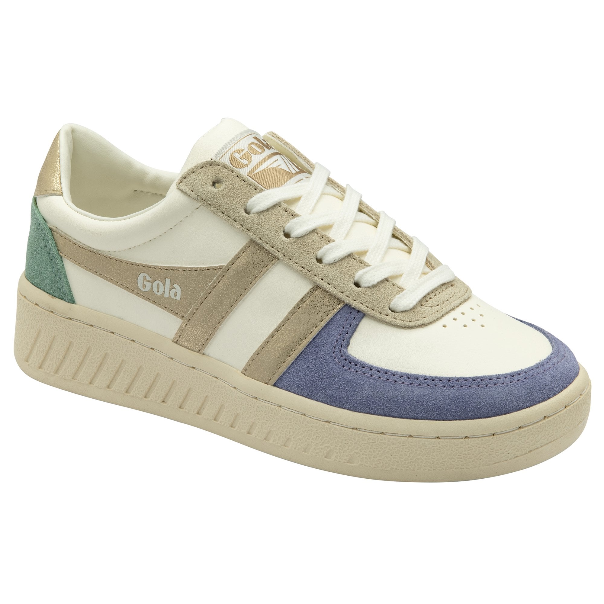 gola-grandslam-quadrant-damen-sneaker-off-white-lavendel-gold-gr-n-glamour-ses-d image 2