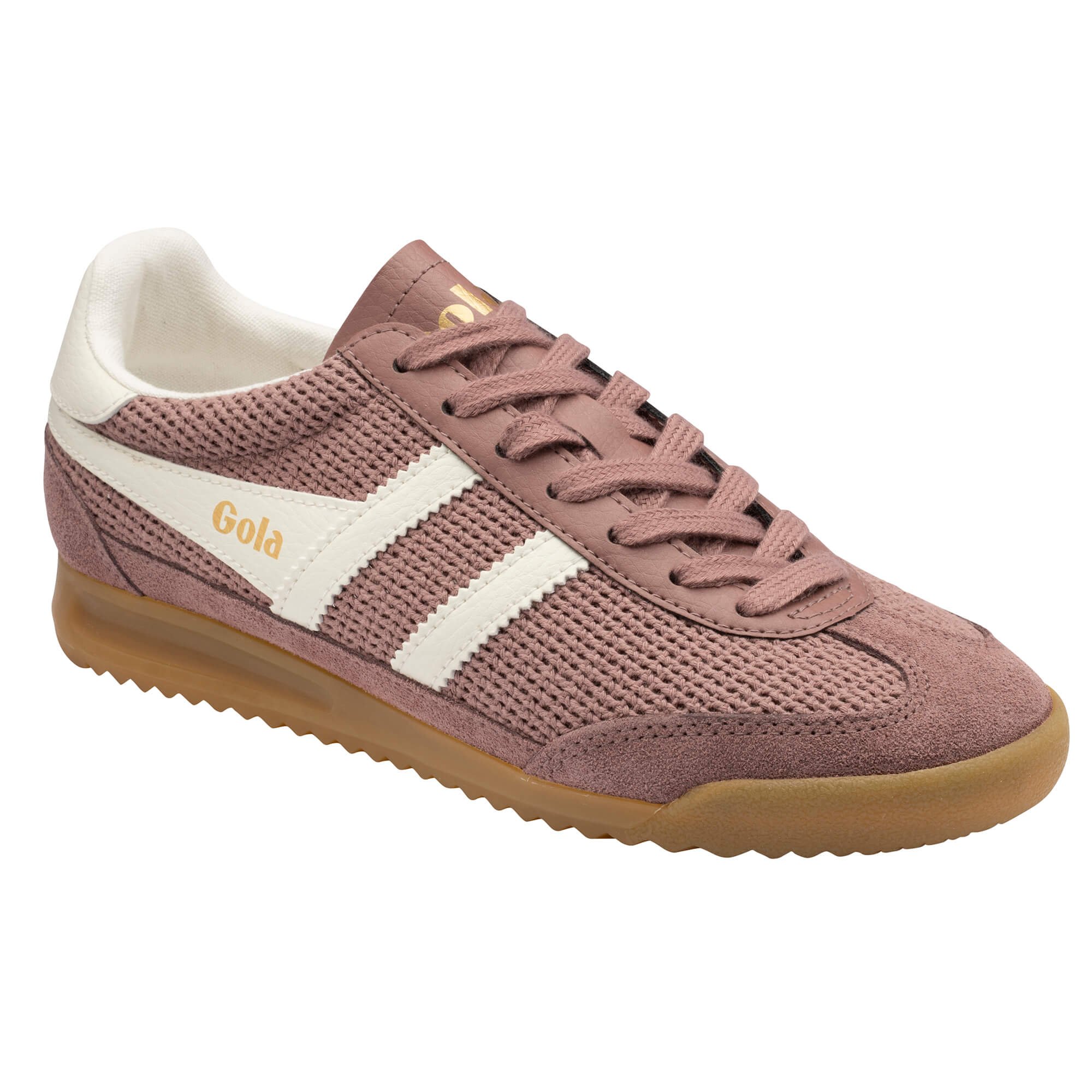gola-tornado-zephyr-damen-sneaker-gewebtes-h-kel-design-braun-rosa-leichte-keils image 2