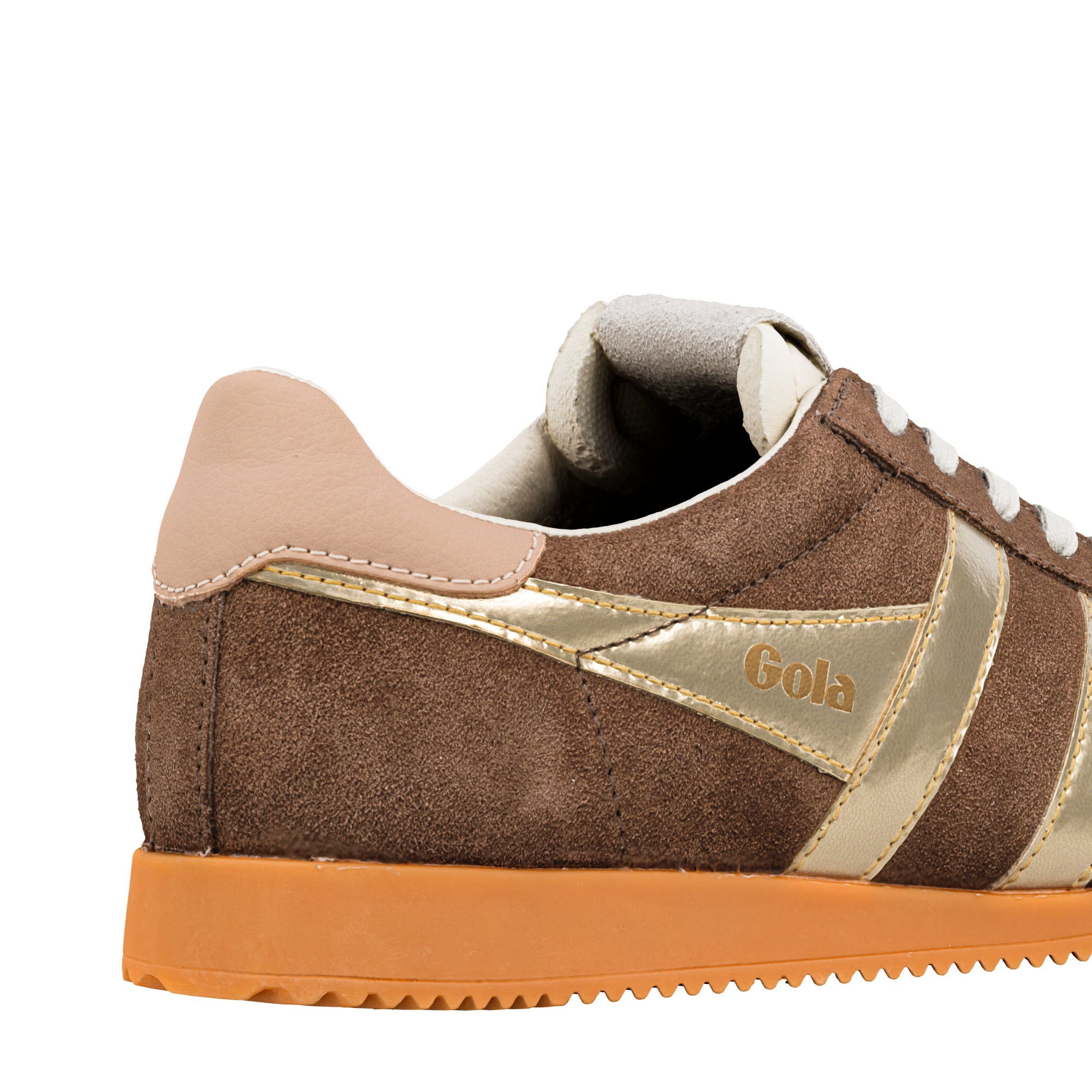 gola-elan-glitz-damen-sneaker-dunkelbraun-camel-gold image 6