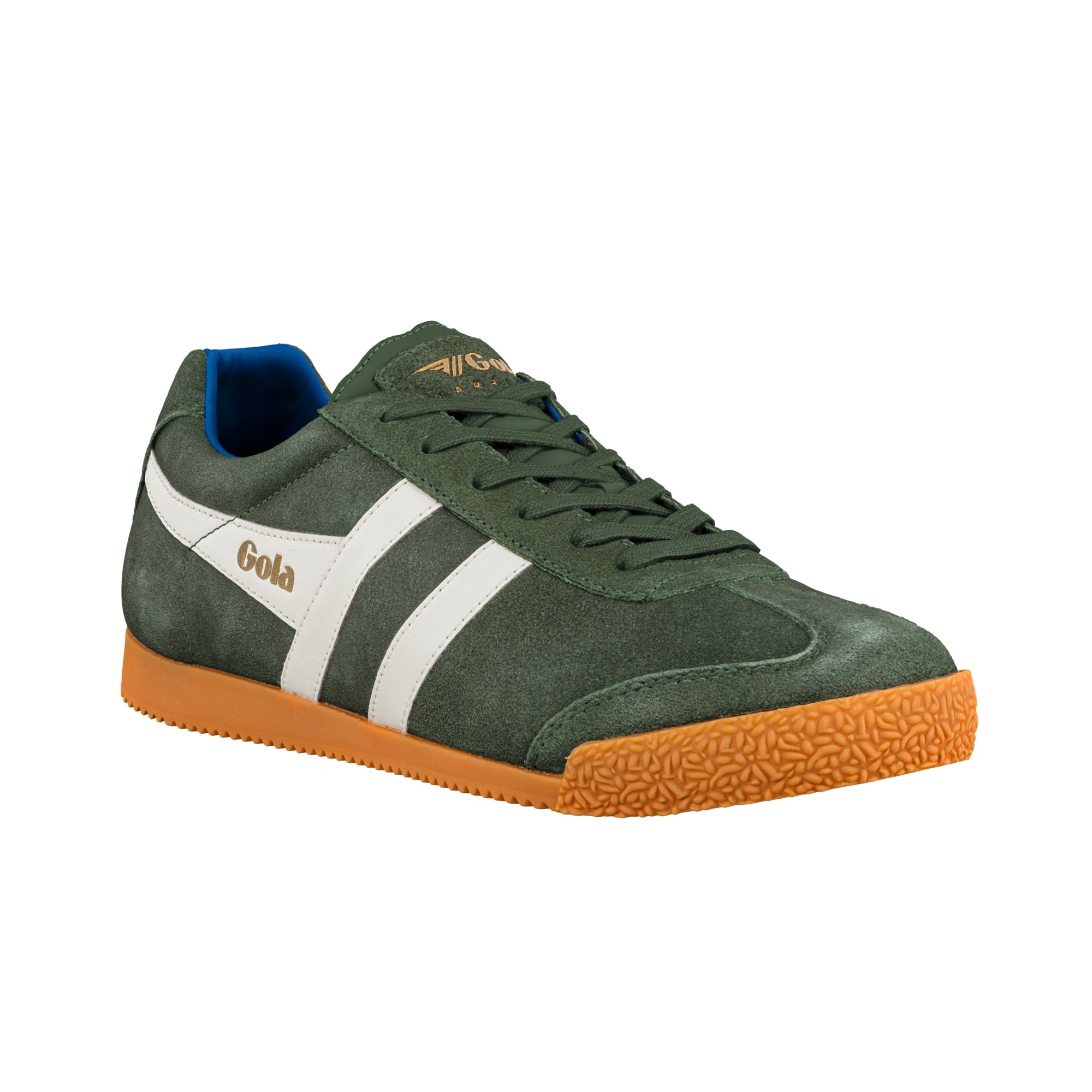 gola-harrier-wildleder-herren-sneaker-dunkelkhaki-cremewei-1968 image 2