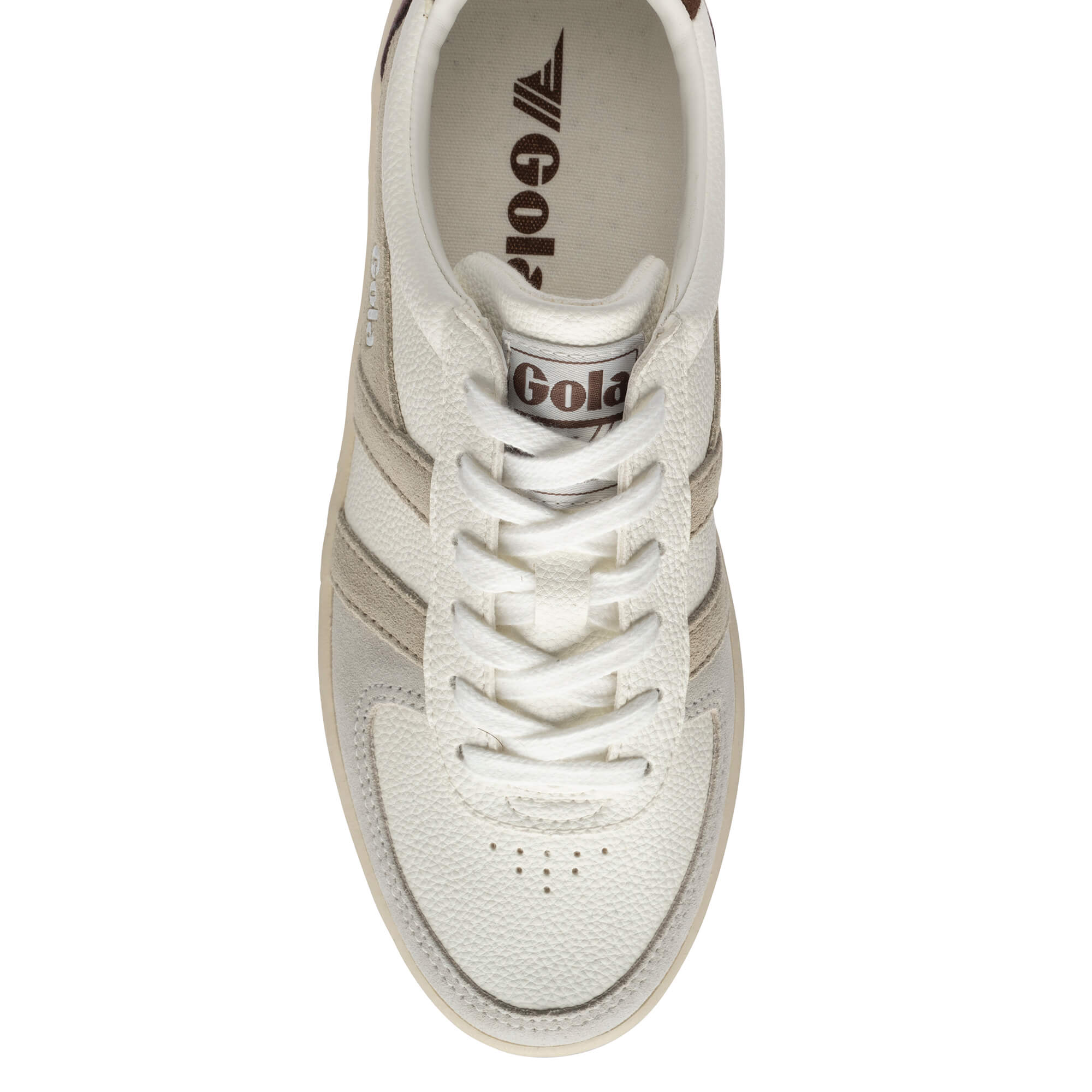 gola-grandslam-trident-sneaker-f-r-damen-wei-weizen-dunkelbraun image 5