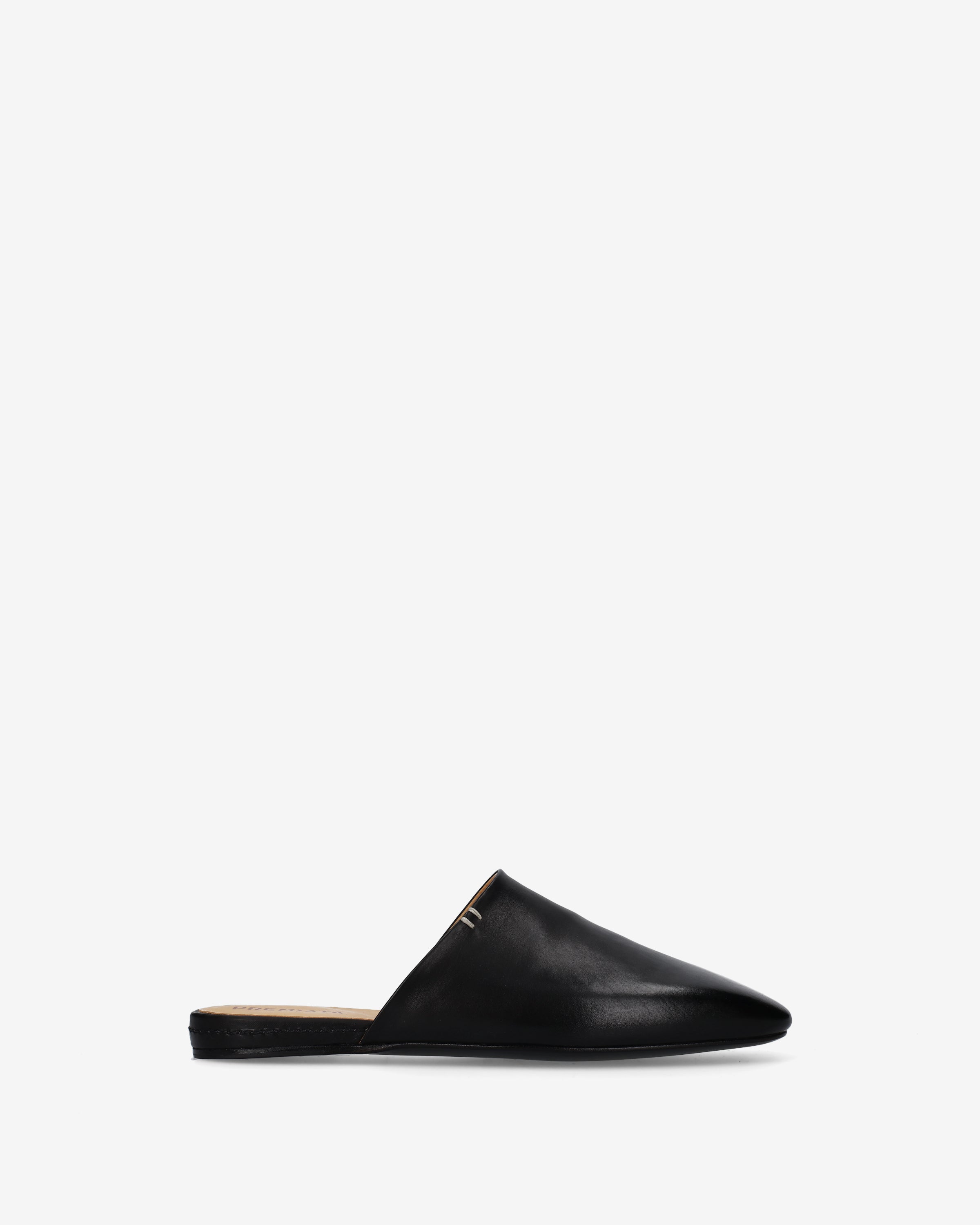 premiata-mules-leder-schwarz-herren-handfinish image 1