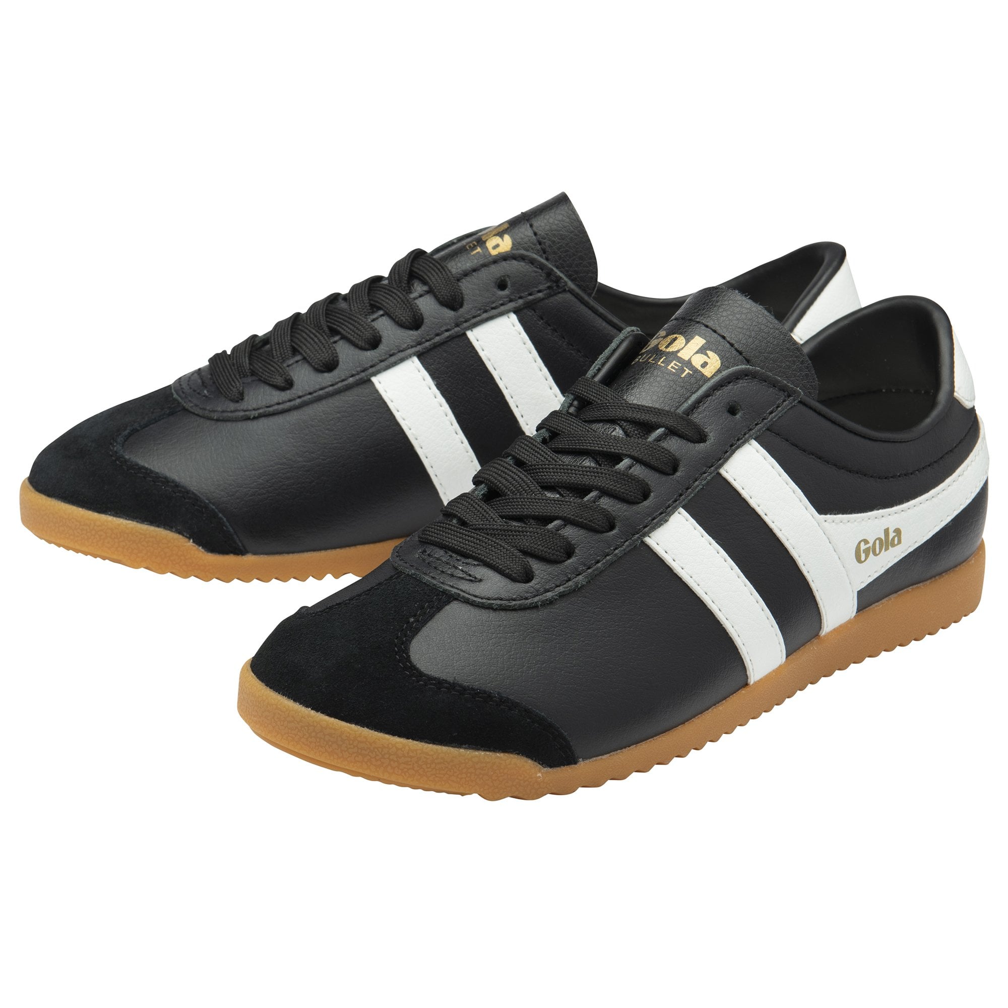 gola-bullet-damen-sneaker-aus-leder-schwarz-wei image 3