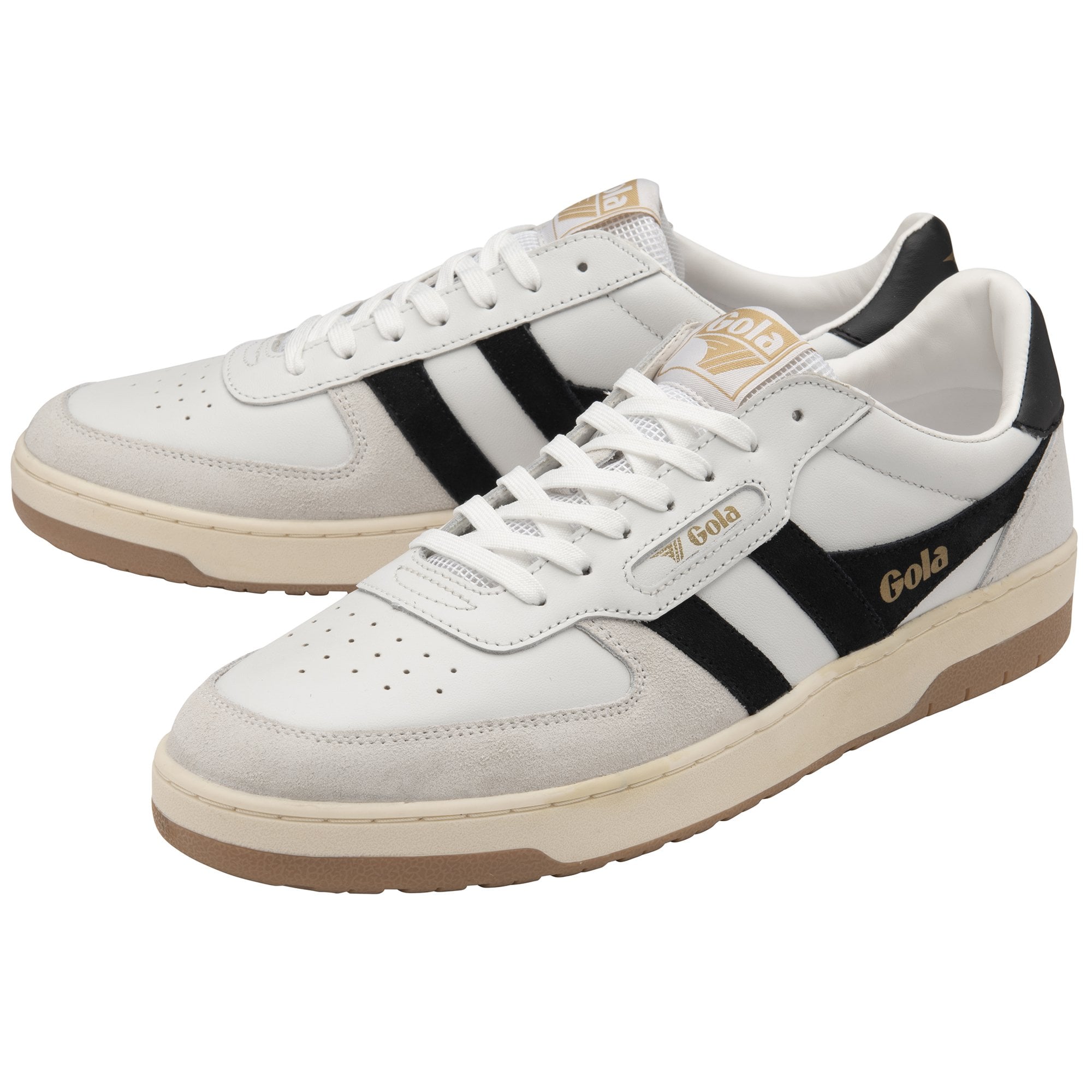 gola-hawk-sneaker-f-r-herren-wei-schwarz-leder-retro image 3