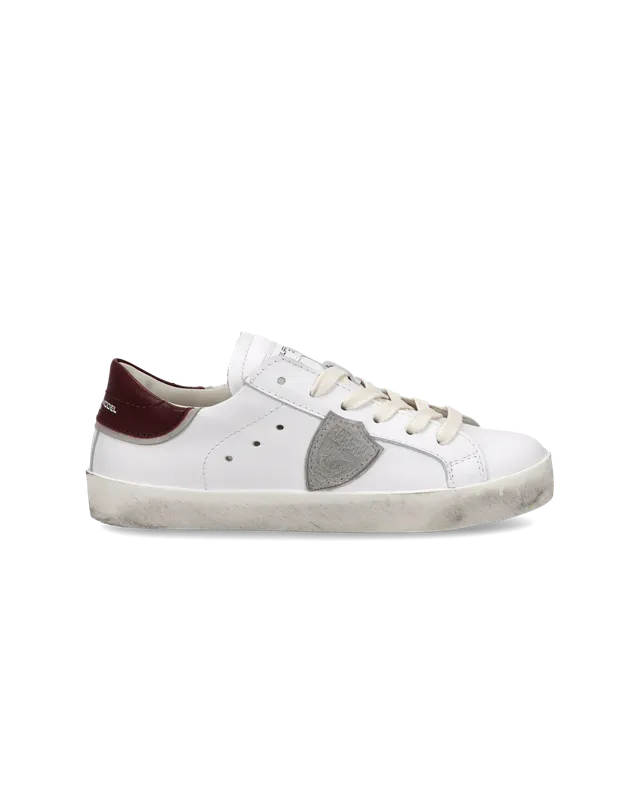 philippe-model-prsx-kids-kinder-sneaker-wei-bordeaux image 1