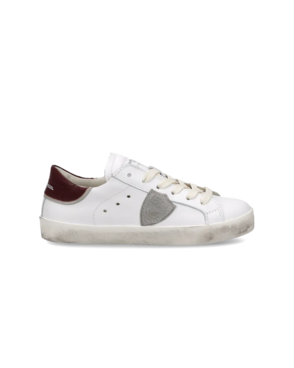 philippe-model-prsx-kids-kinder-sneaker-wei-bordeaux image 1