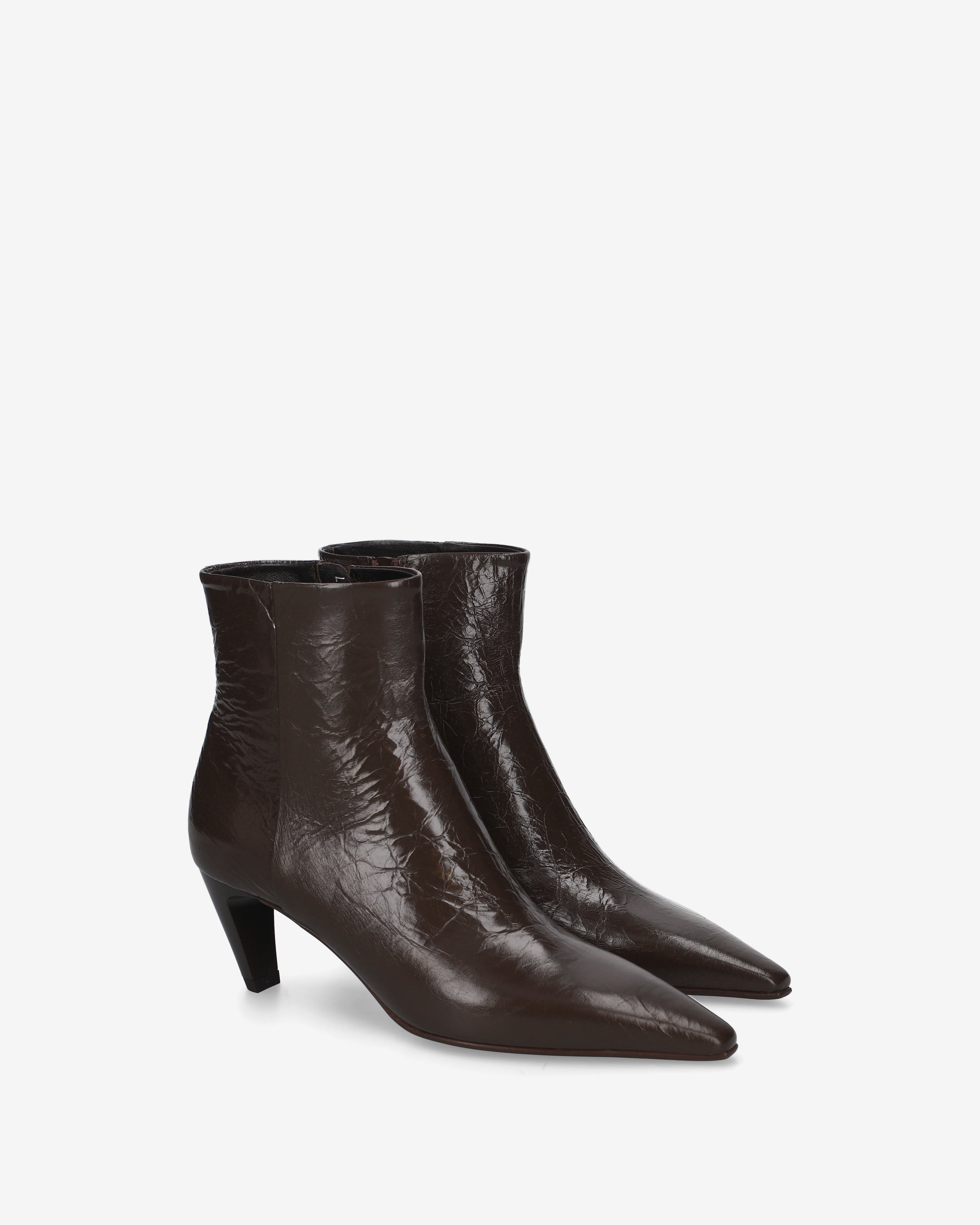 premiata-stivaletti-vernice-marrone-damen-6-cm image 2