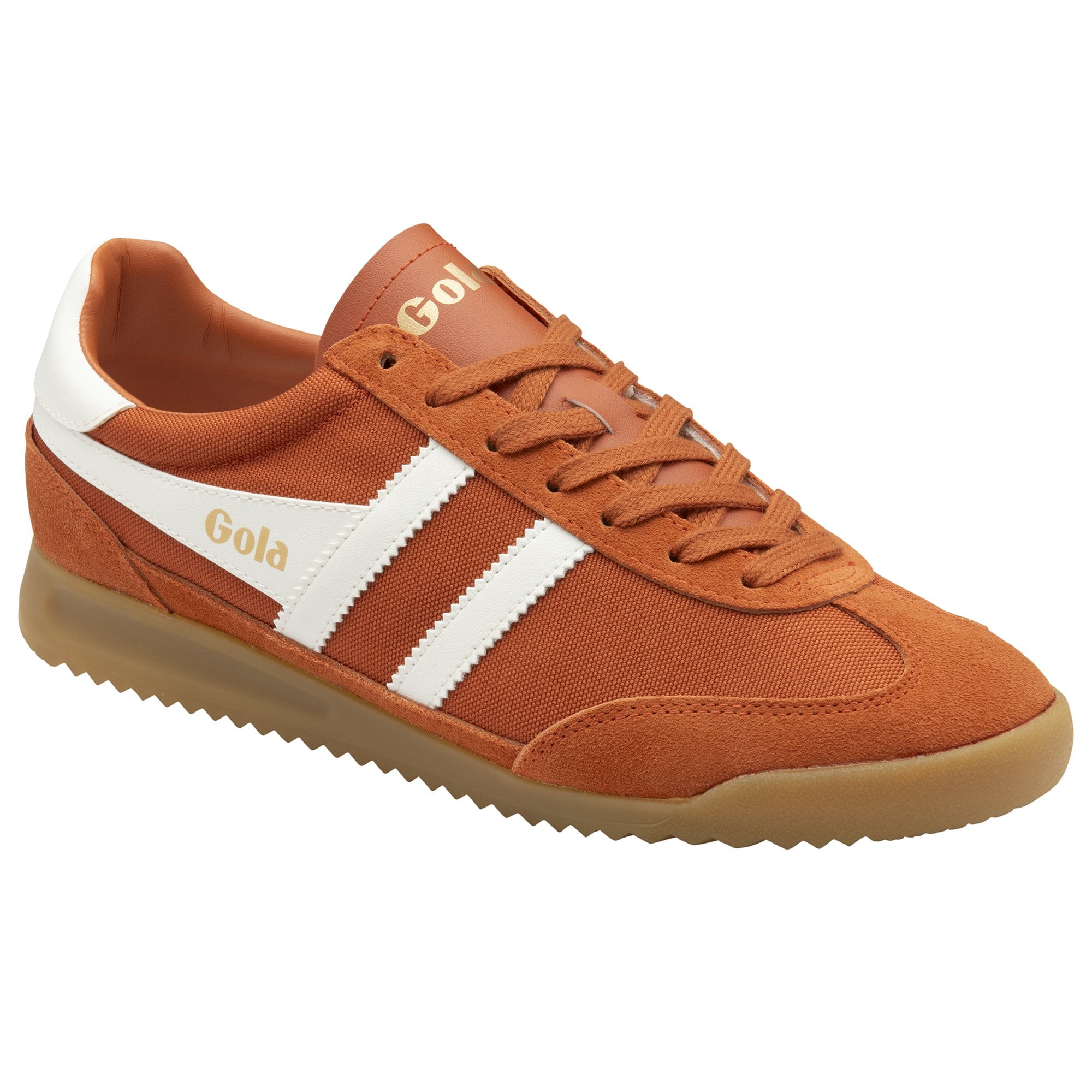 gola-tornado-herren-sneaker-orange-nylon-wildleder image 2