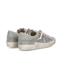 philippe-model-prsx-sneaker-damen-silber-glitzer image 2