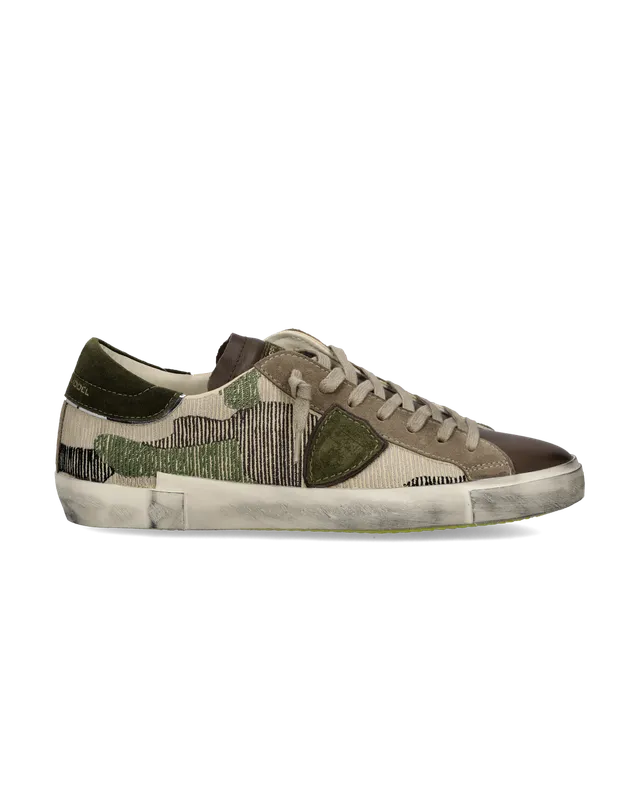 philippe-model-prsx-herren-sneaker-vert-militaire-milit-rgr-n image 1