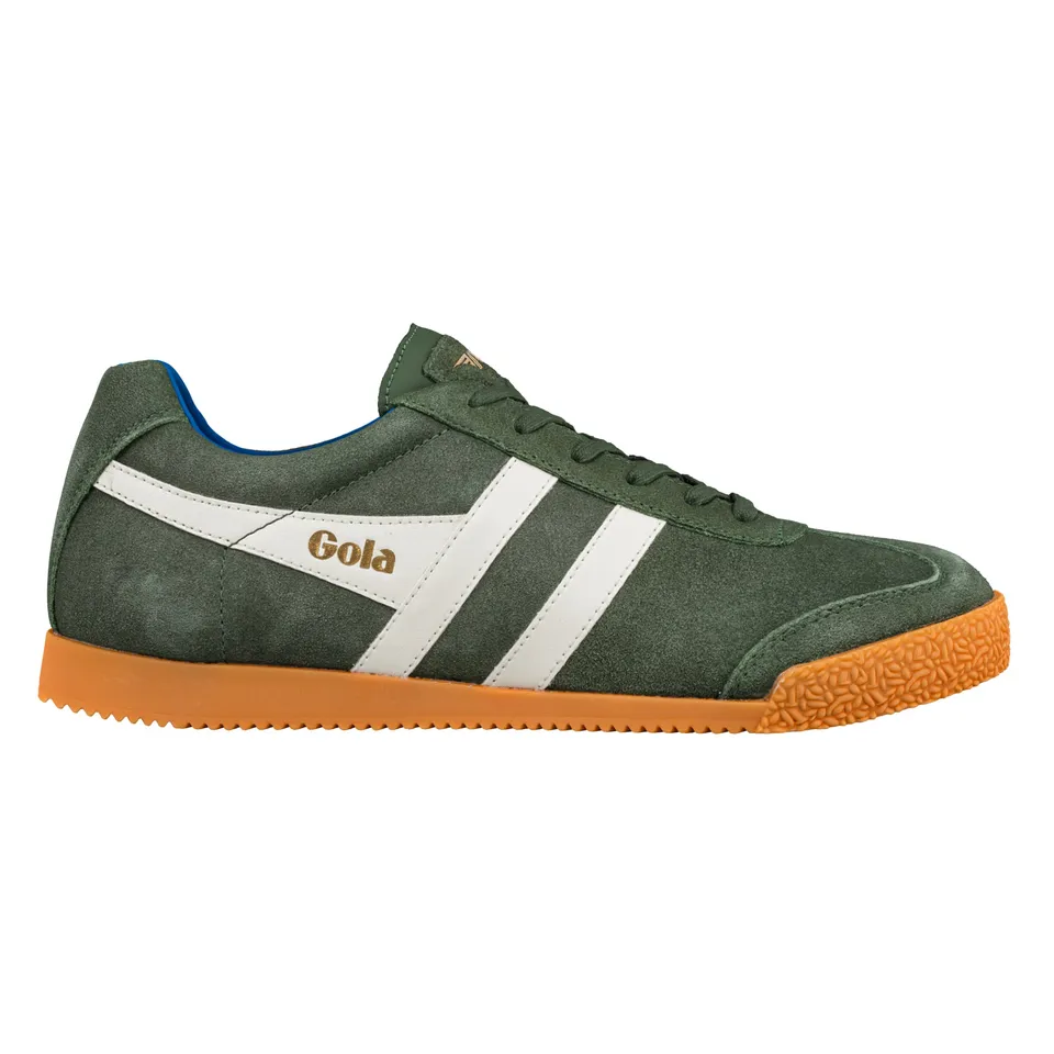 gola-harrier-wildleder-herren-sneaker-dunkelkhaki-cremewei-1968 image 1