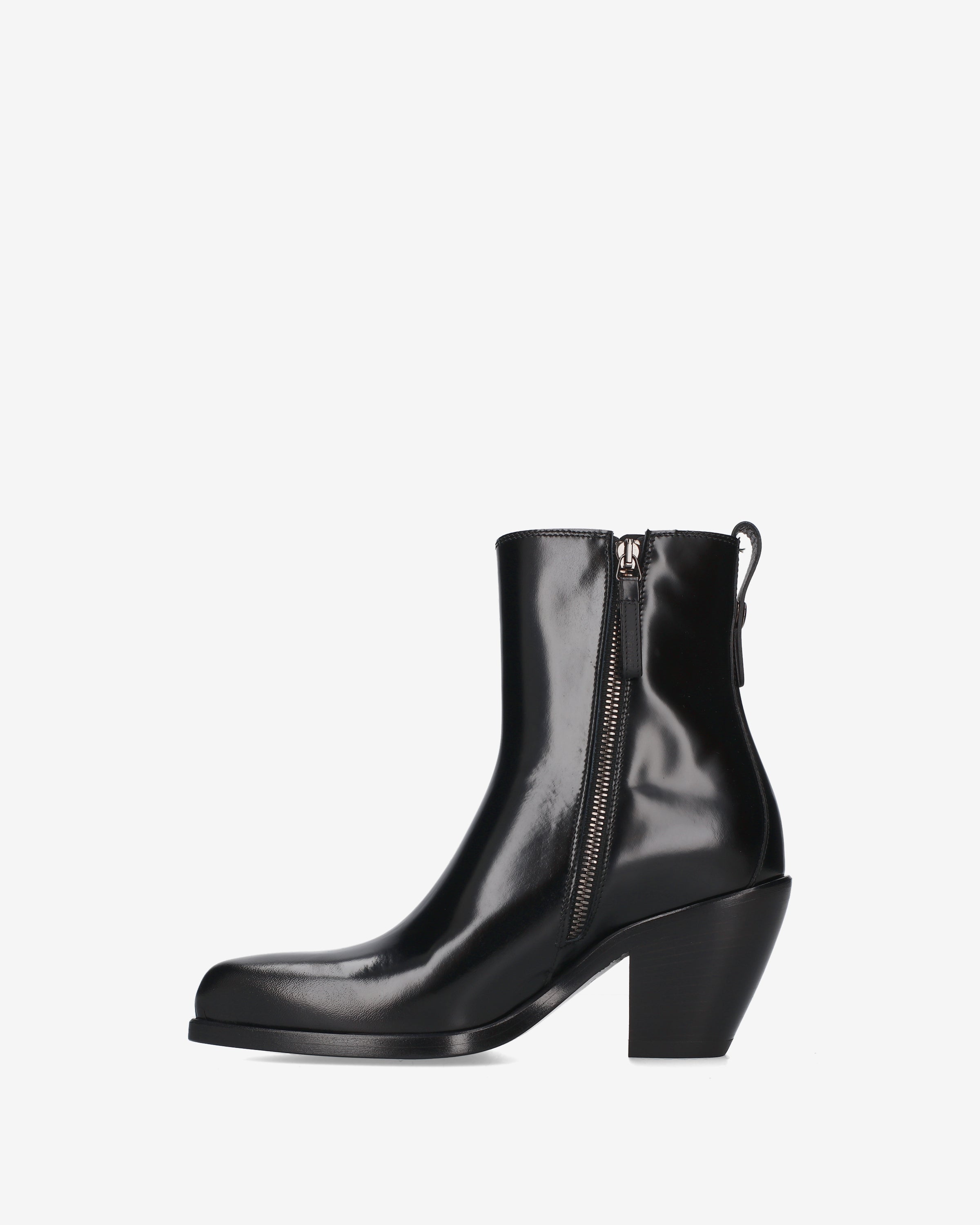 premiata-stivaletti-damen-schwarz-aus-kalbsleder-80-mm-absatz image 3