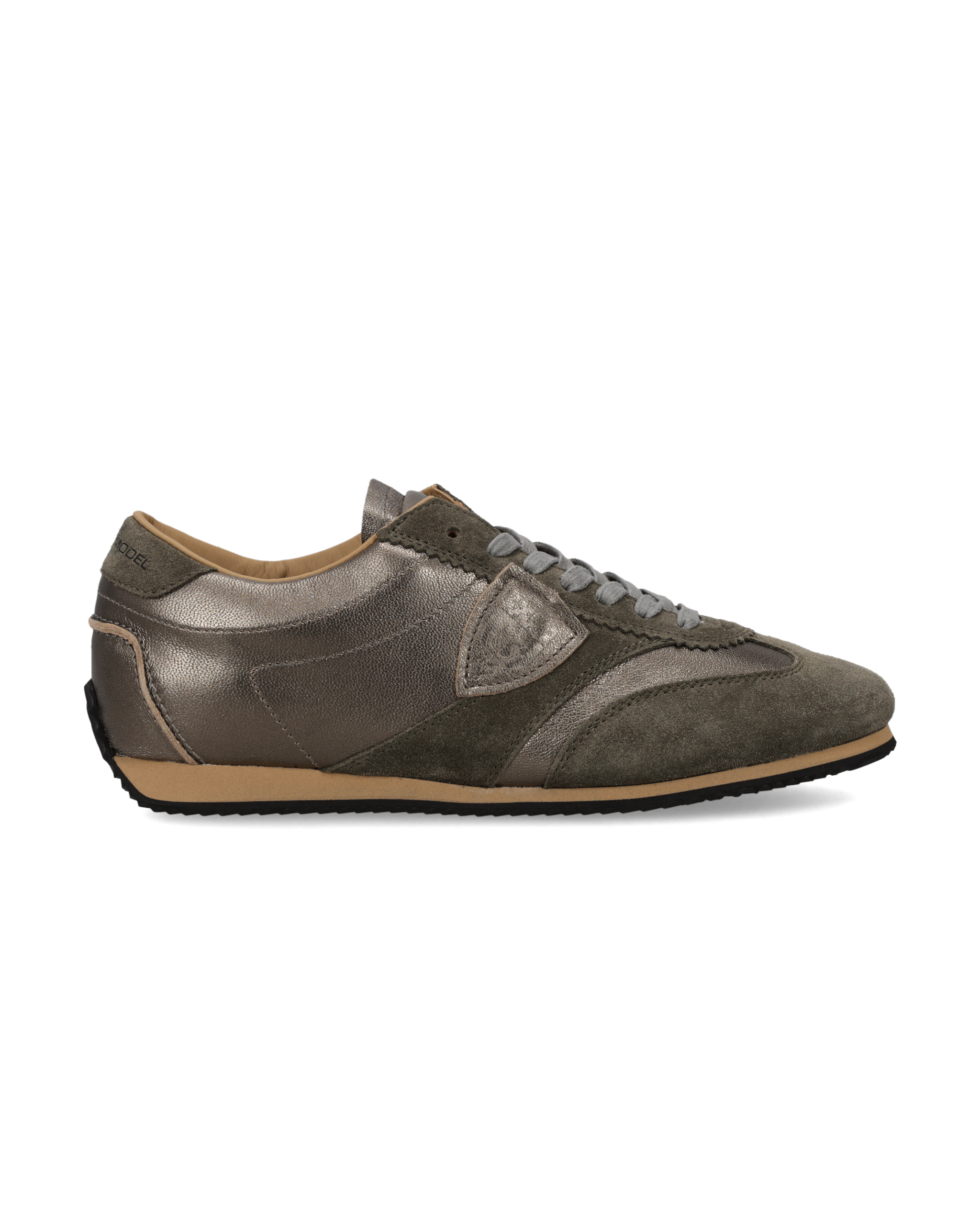 philippe-model-planche-damen-sneaker-bronze-metallic-khaki image 1