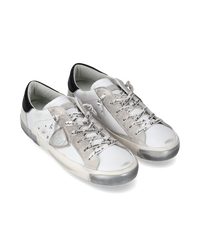 philippe-model-prsx-damen-sneaker-silber-wei-leder image 5