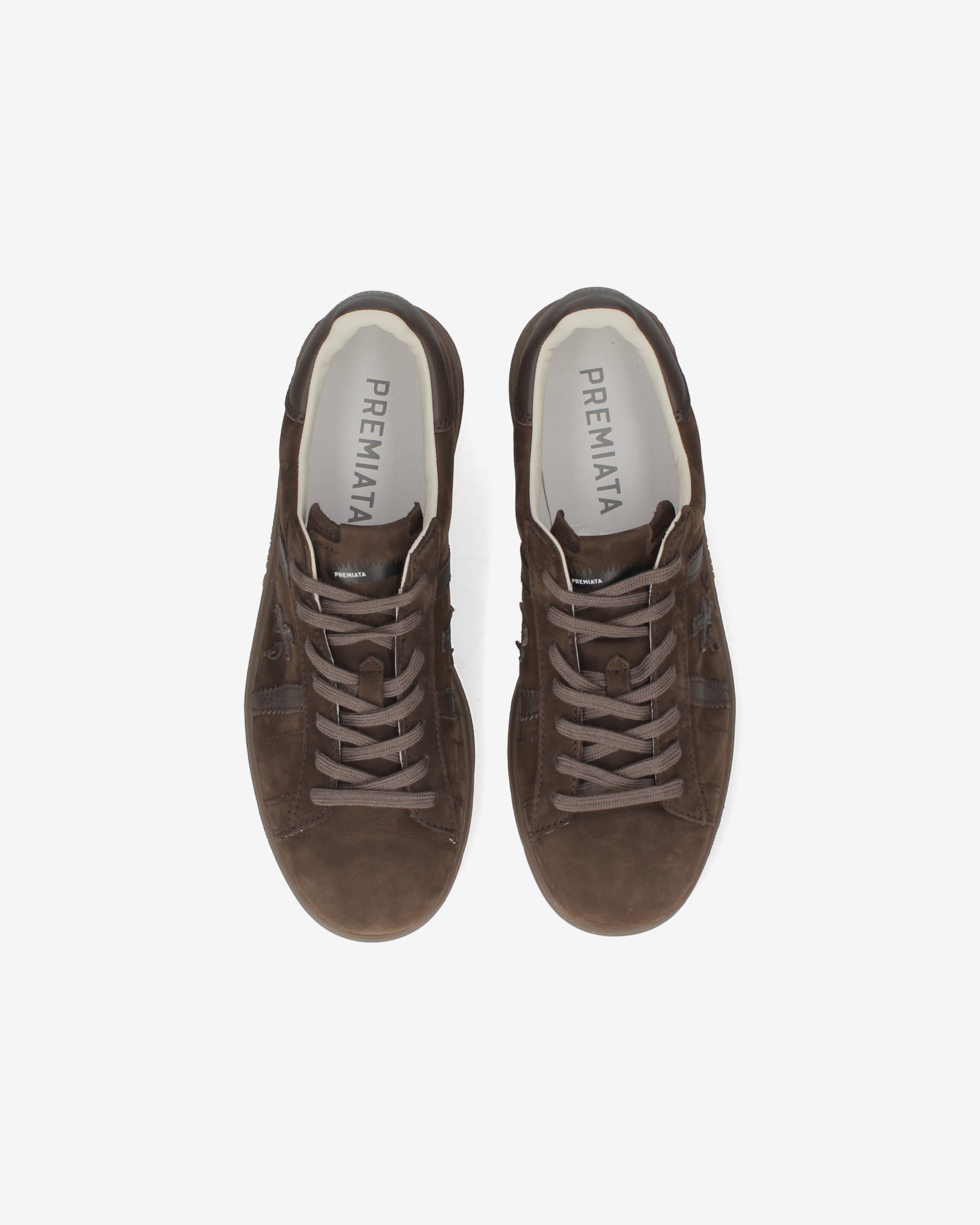 premiata-russell-8558-leder-sneaker-herren-testa-di-moro-braun image 6