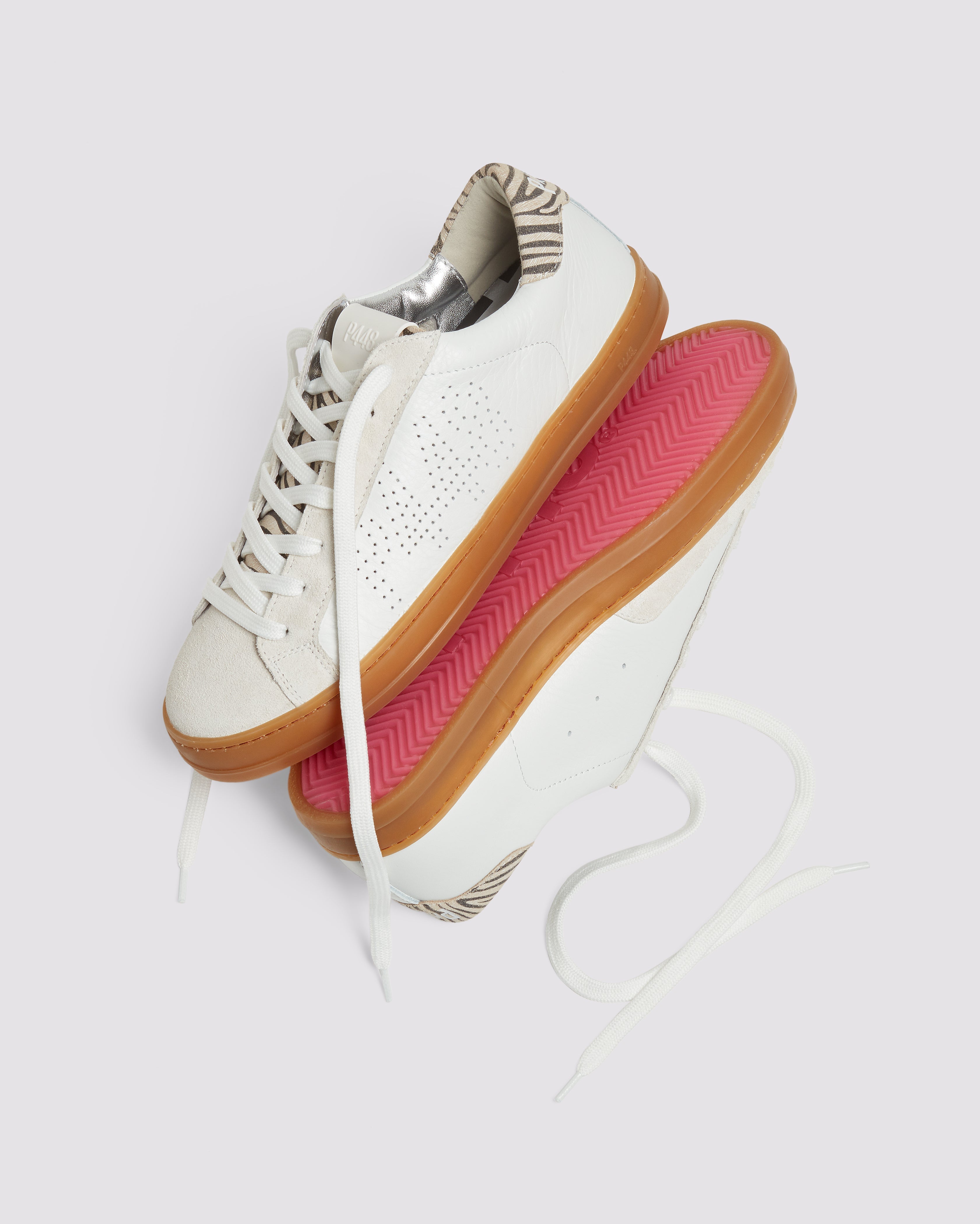p448-john-wild-zebra-white-damen-sneaker-low-top image 3