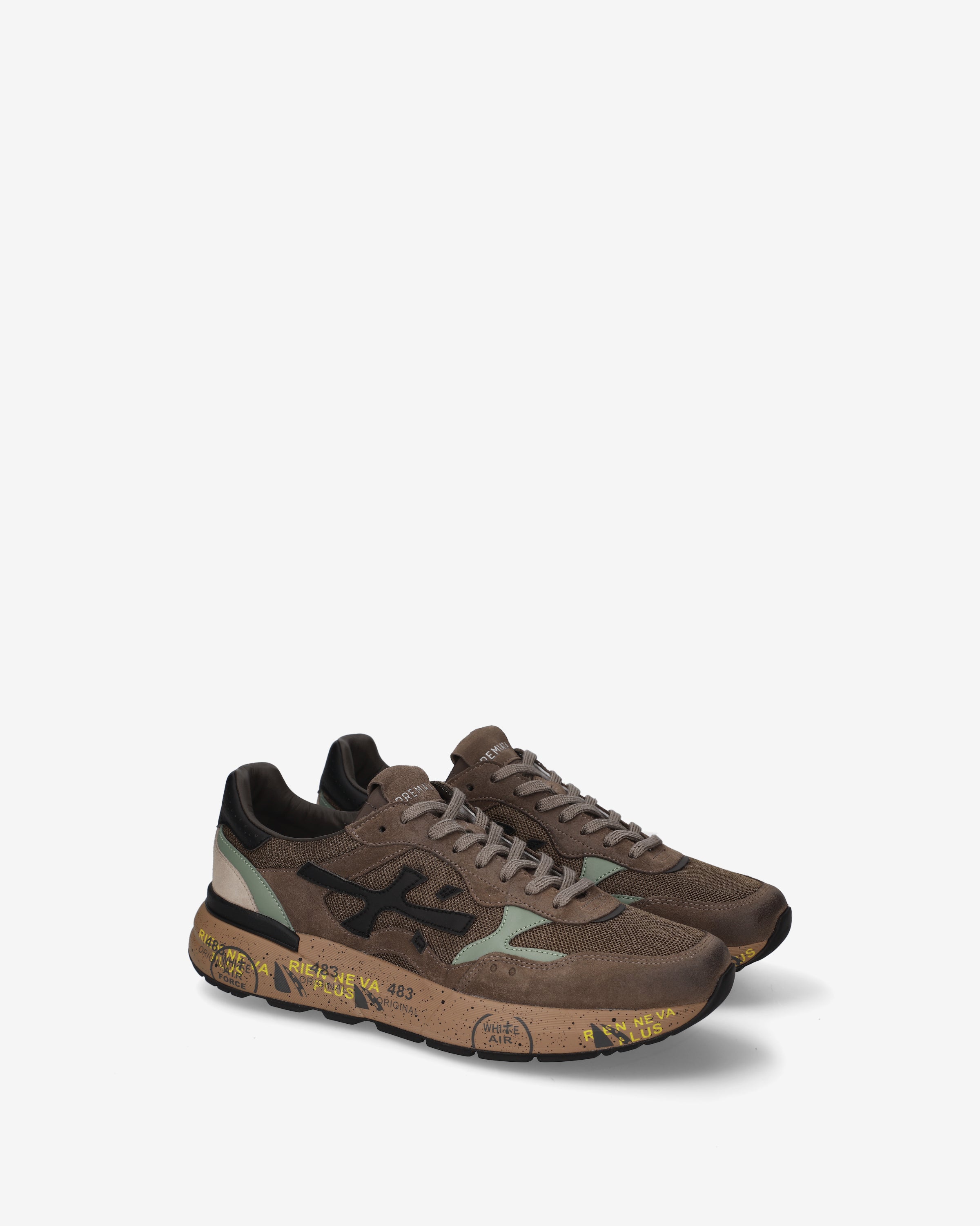 premiata-mick-0-1-8436-herren-sneaker-braun image 2