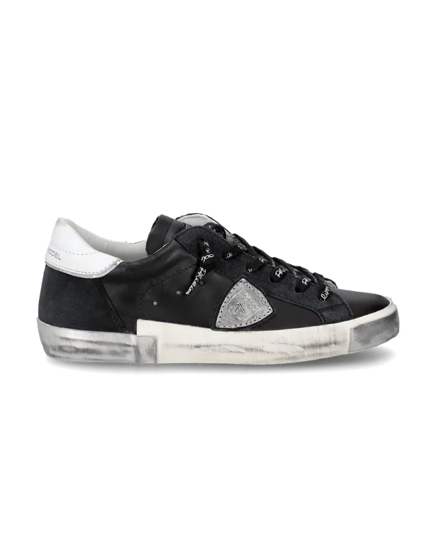 philippe-model-prsx-damen-sneaker-schwarz-silber image 1