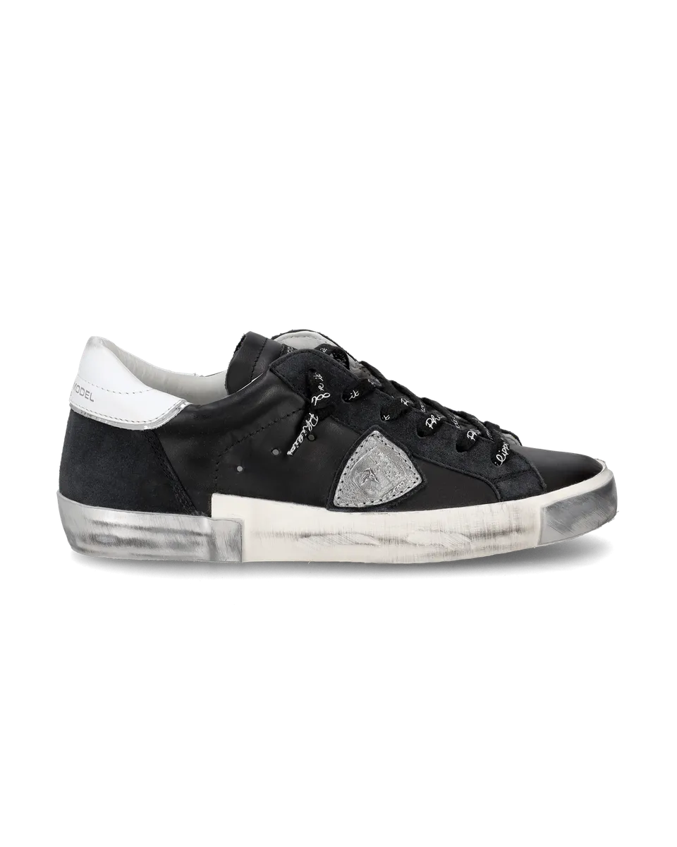 philippe-model-prsx-damen-sneaker-schwarz-silber image 1