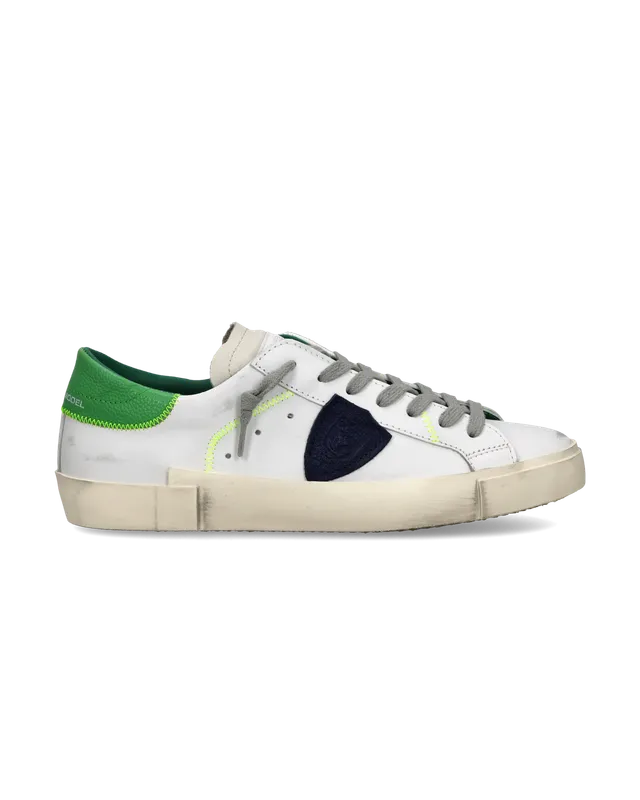 philippe-model-prsx-sneaker-herren-wei-gr-n-blau image 1