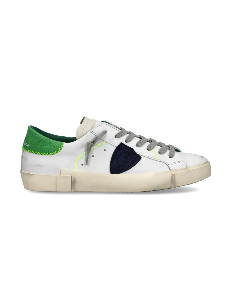 philippe-model-prsx-sneaker-herren-wei-gr-n-blau image 1