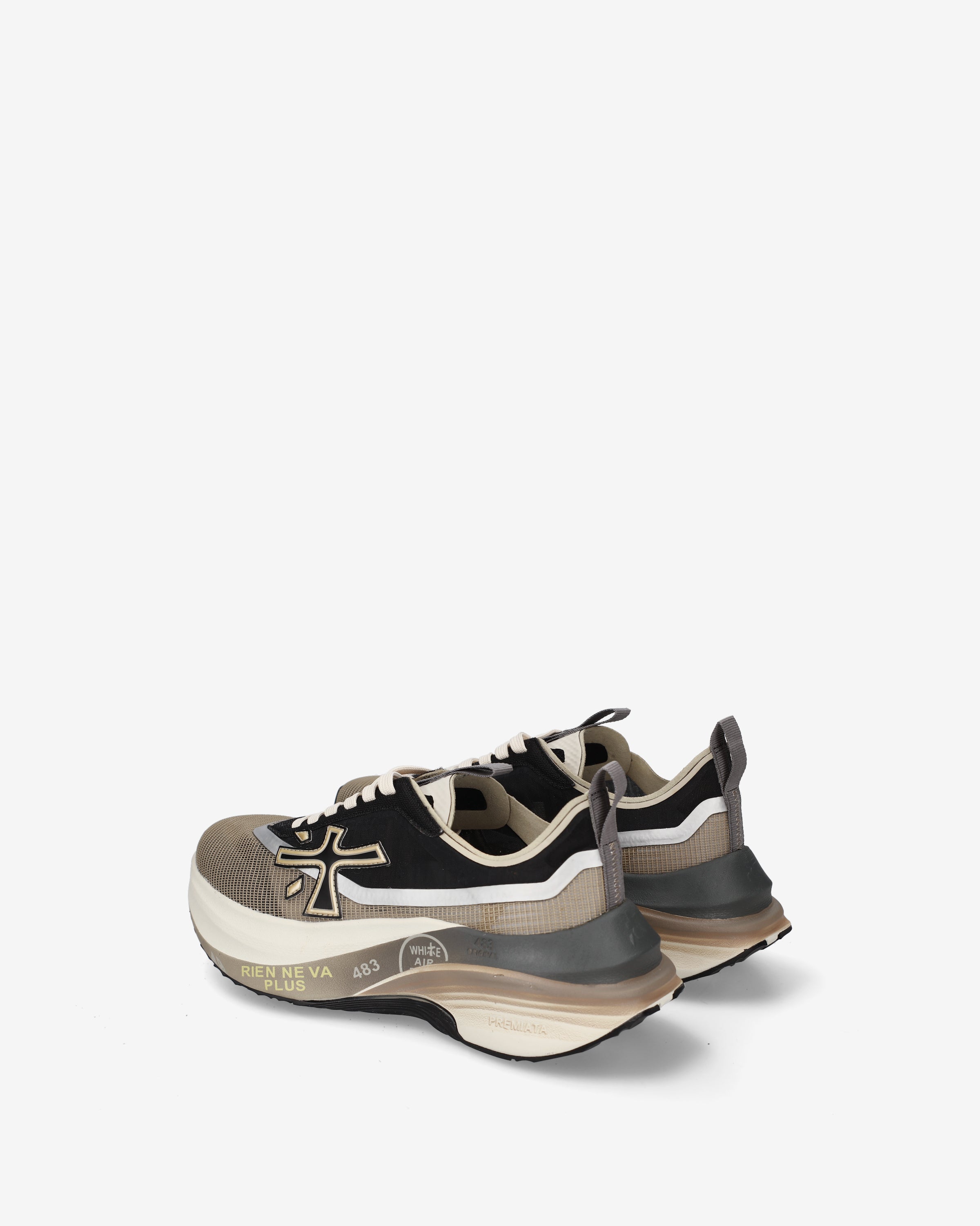 premiata-hill-0-1-8586-sneaker-damen-beige-schwarz image 5