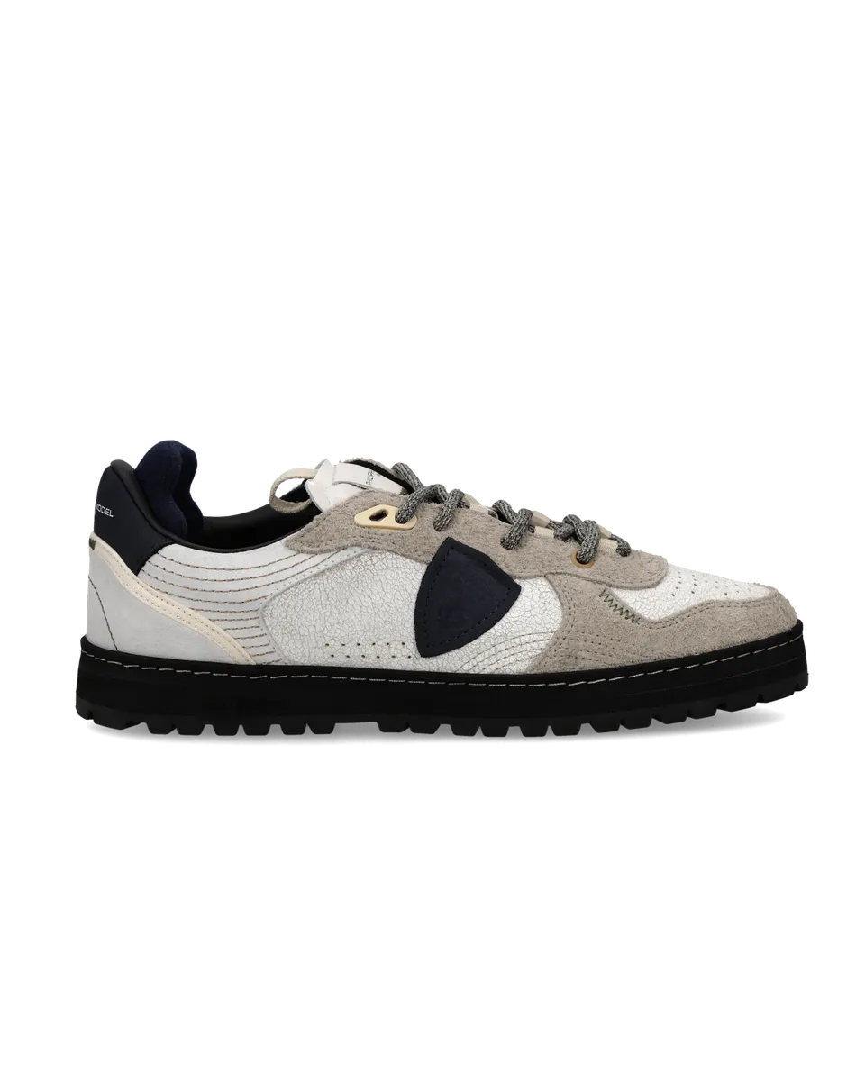 philippe-model-pgal-herren-sneaker-wei-blau-beige image 1