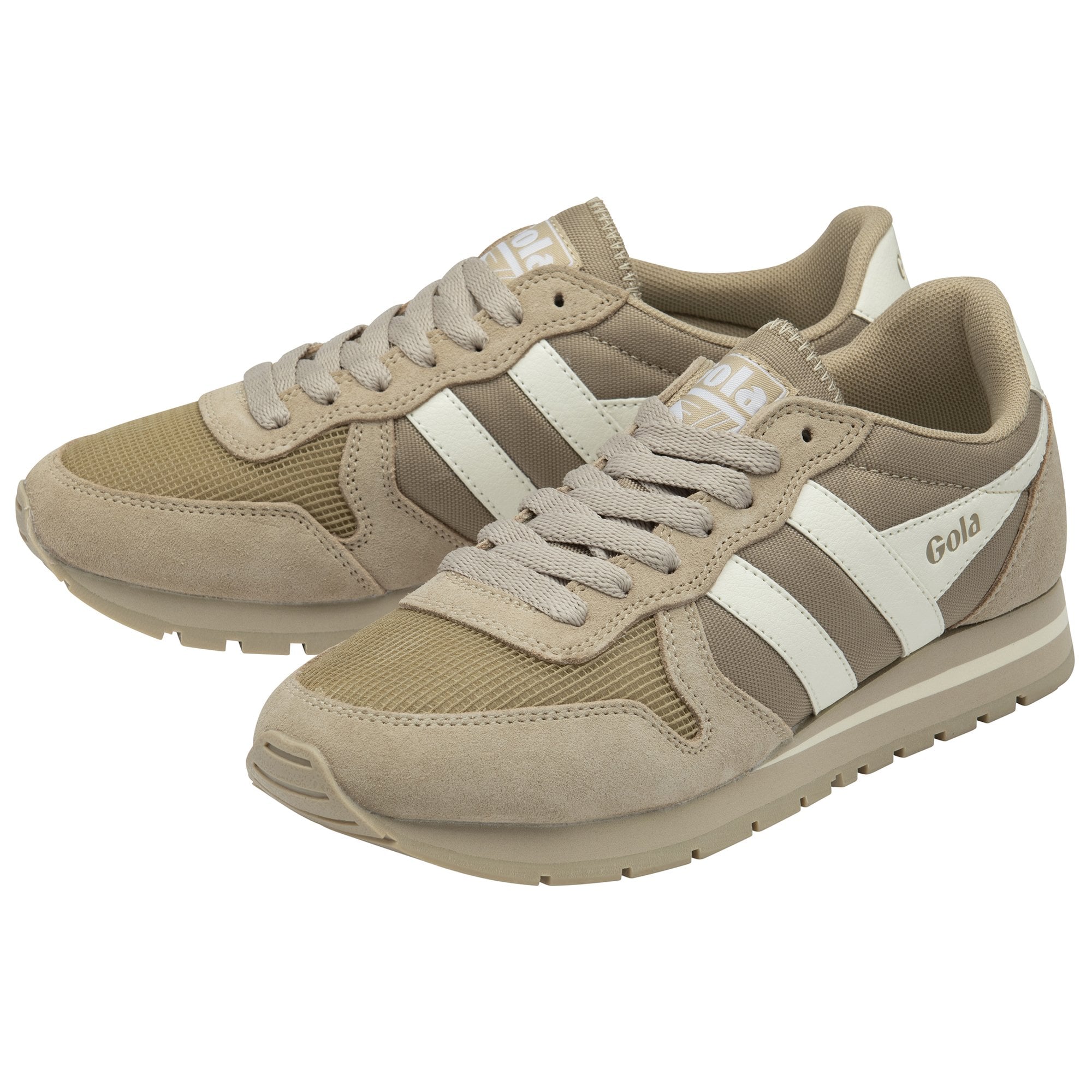 gola-daytona-88-sneaker-damen-beige-nylon-mesh-wildleder image 3