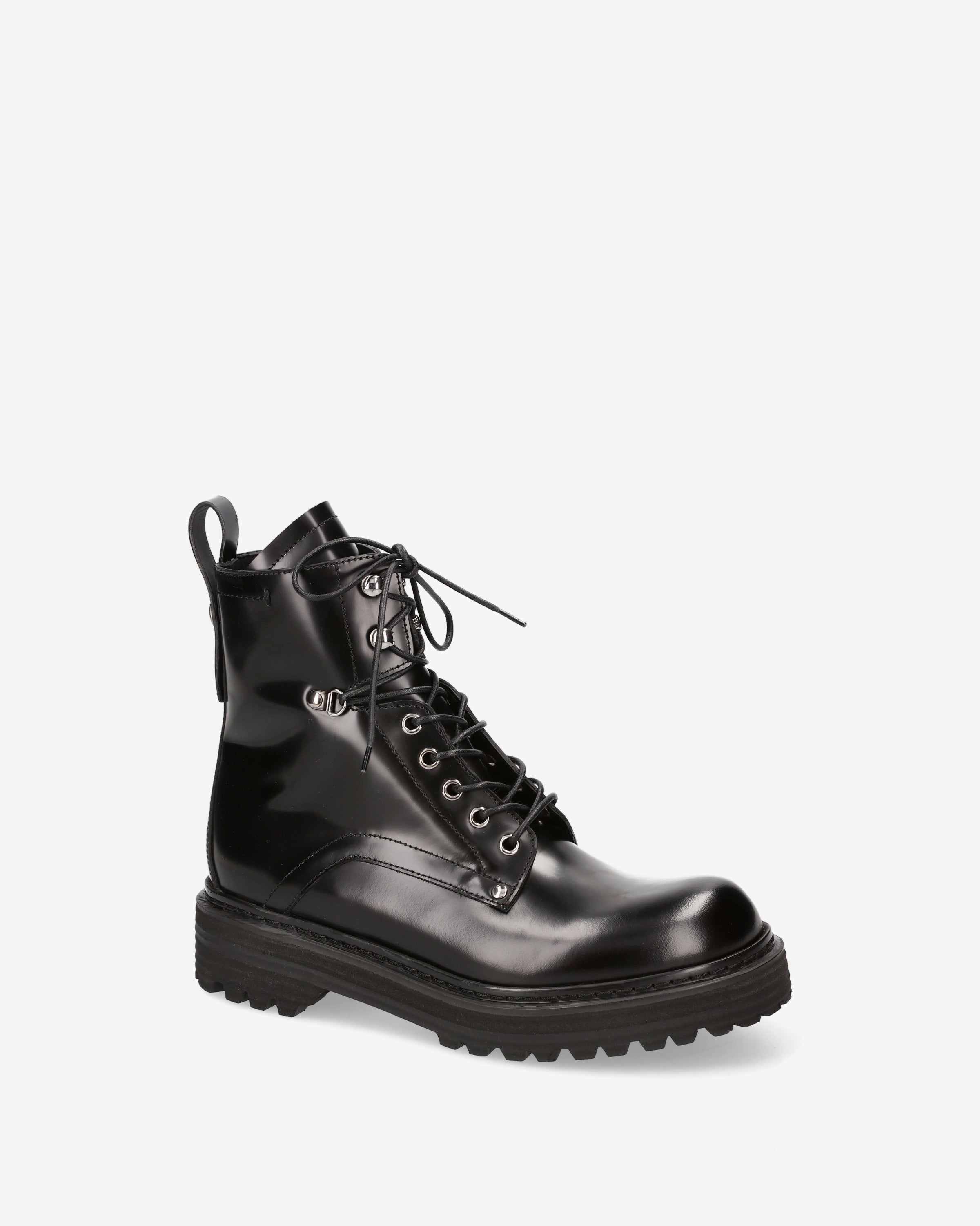 premiata-anfibio-platform-damen-boot-schwarz-lackleder image 4